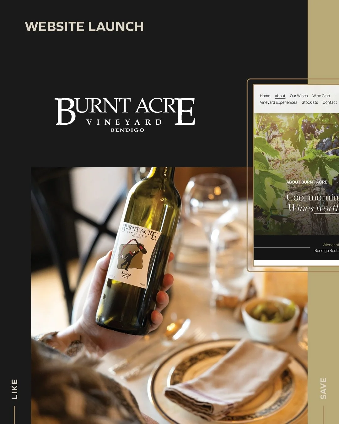 This project was a beautiful blend of storytelling, curation and digital strategy &mdash; bringing the soul of Burnt Acre Vineyard to life online. 

From day one, our goal was clear: Create a website that doesn&rsquo;t just show the vineyard&hellip; 