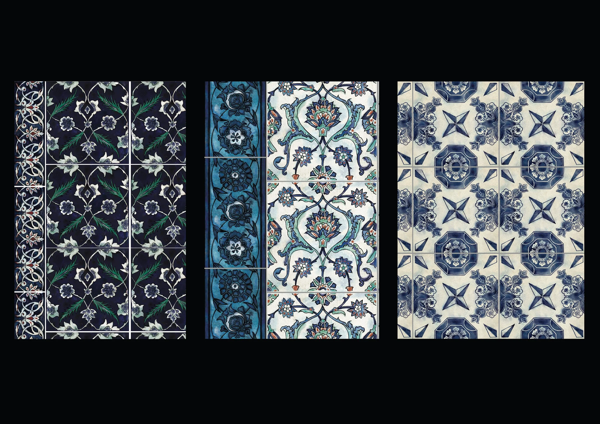 3000 Years of Longing: Tile designs