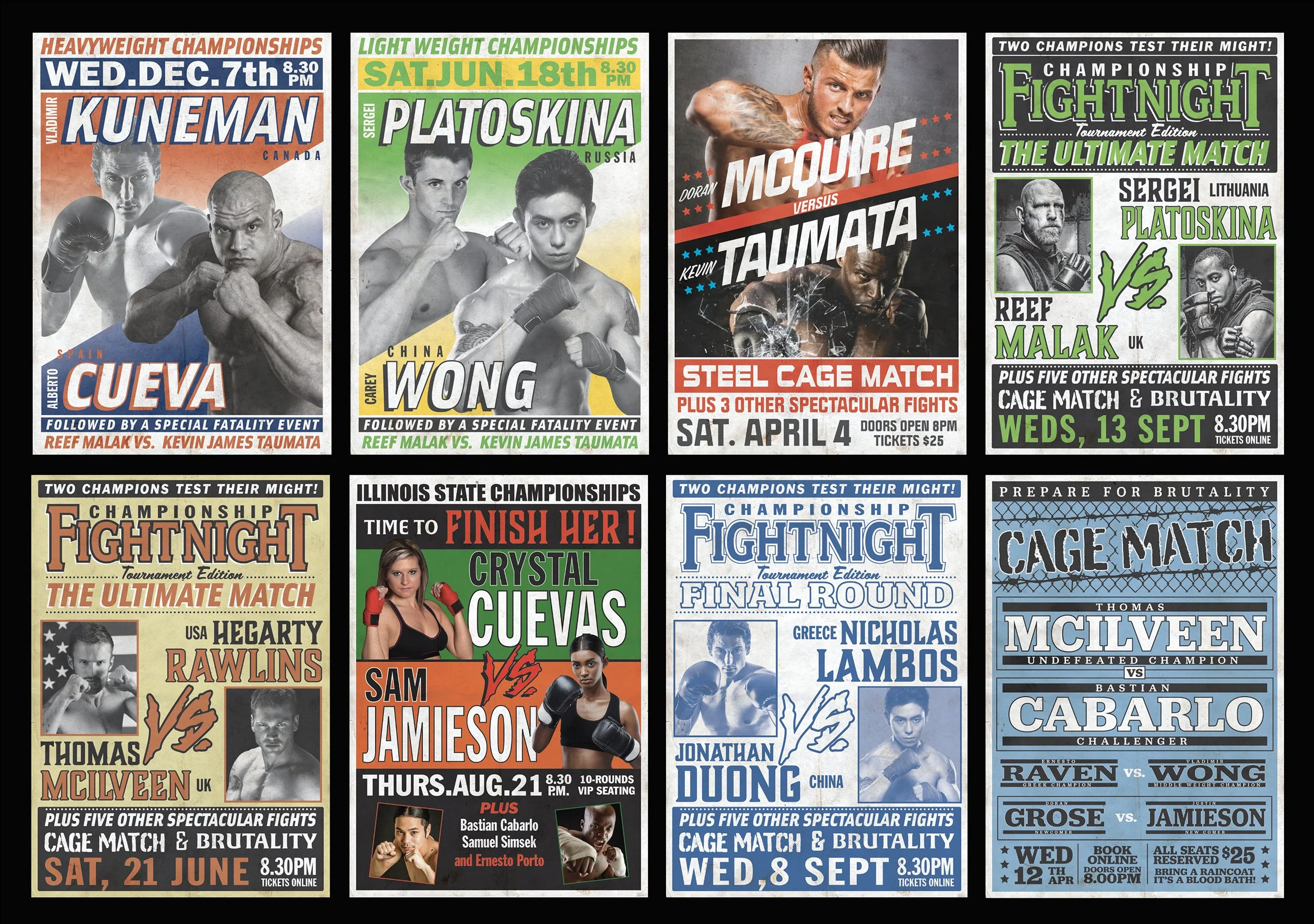 Mortal Kombat: Boxing Gym Posters