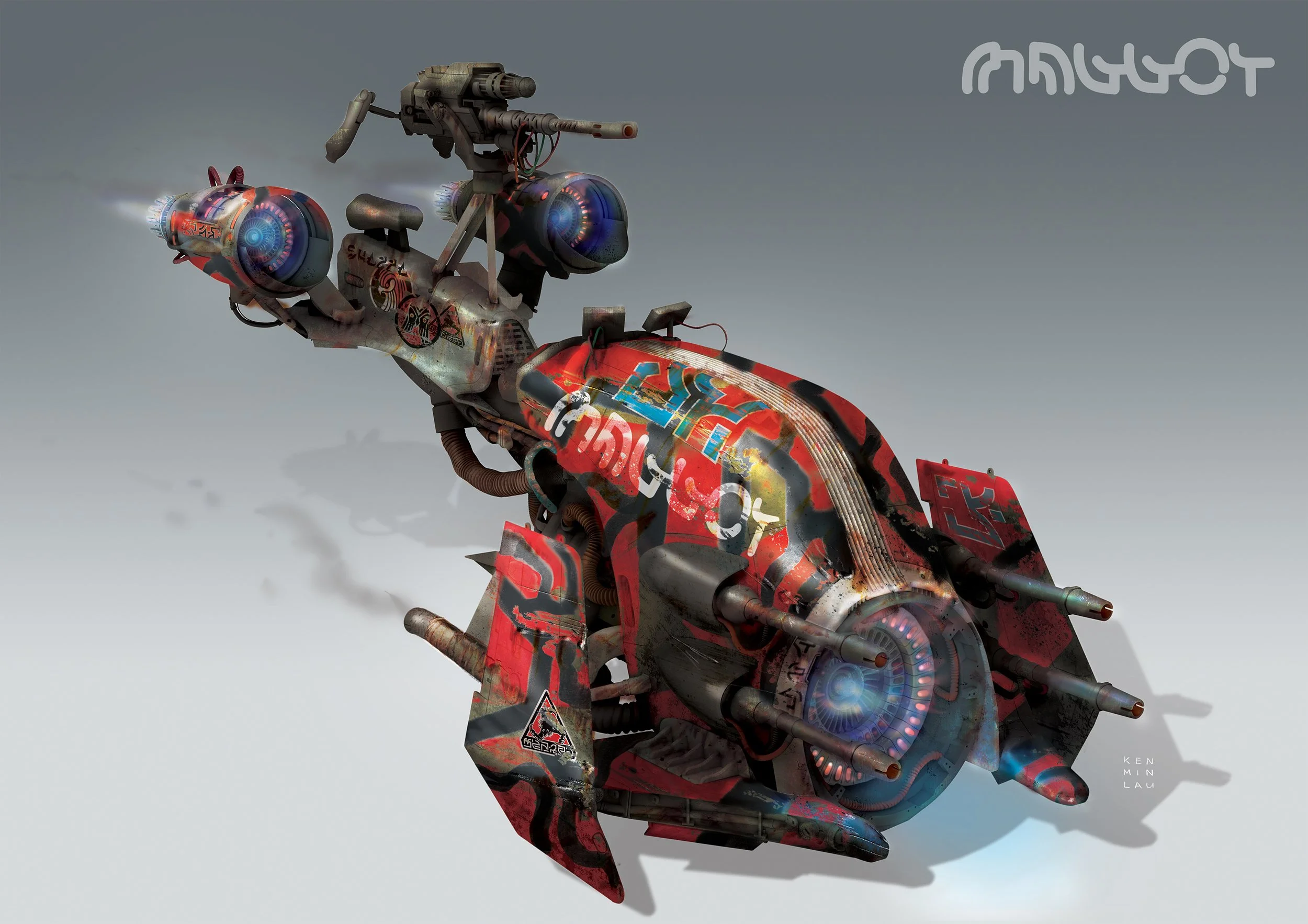 Thor Love & Thunder:  Alien Biker Concept art & Graphics 'MAGGOT'