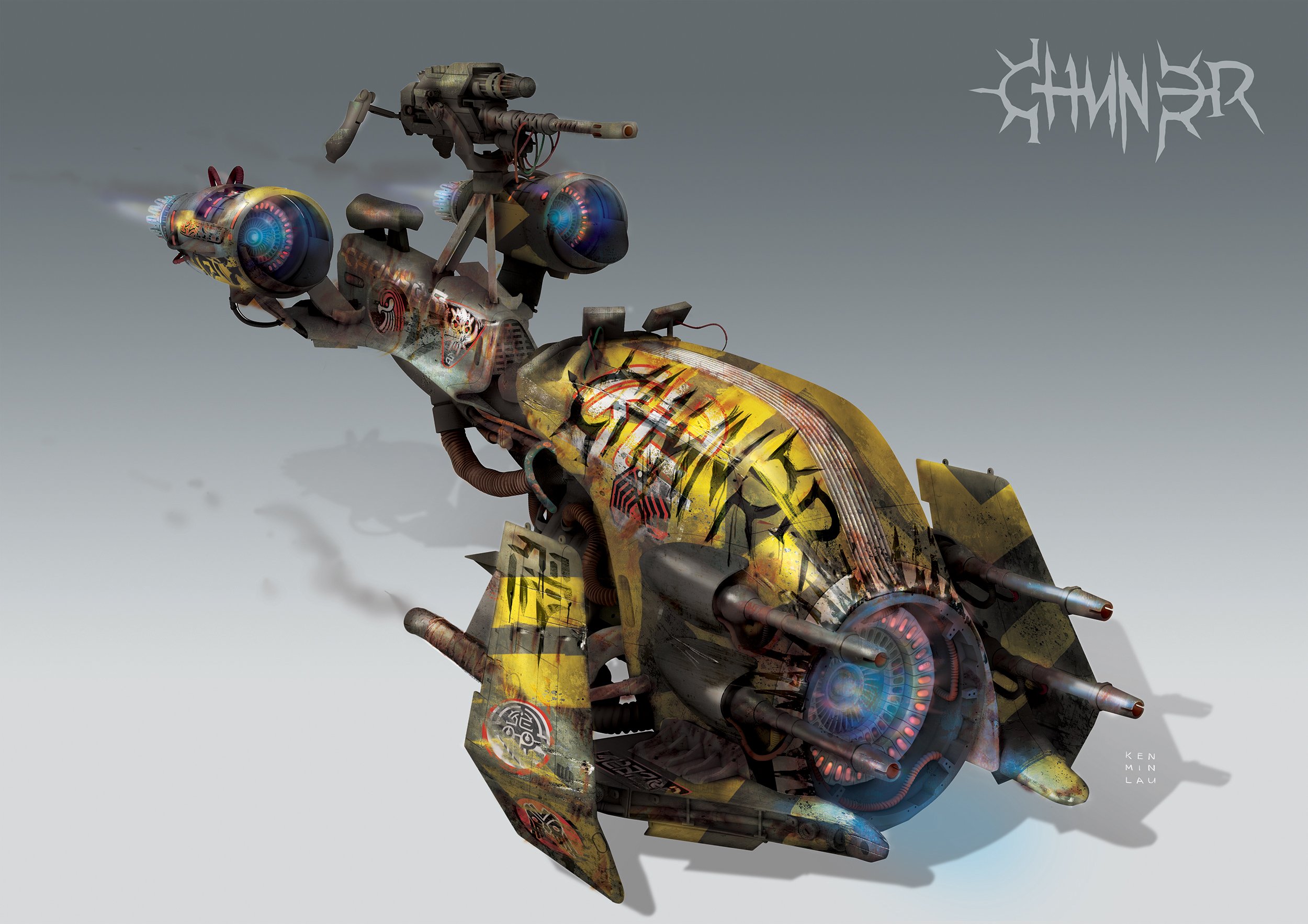 Thor Love & Thunder:  Alien Biker Concept art & Graphics 'CHUNDER'