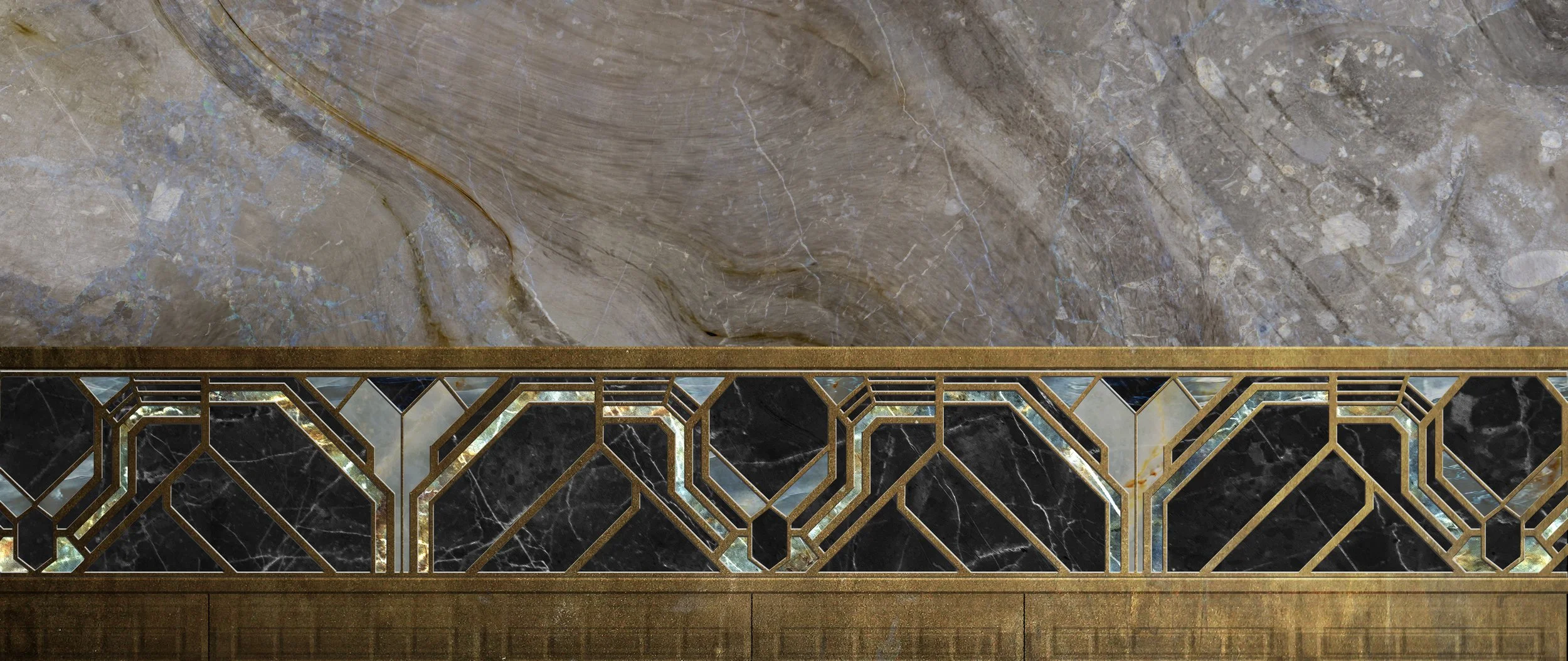 Thor Love & Thunder:  Zeus Pantheon floor detail