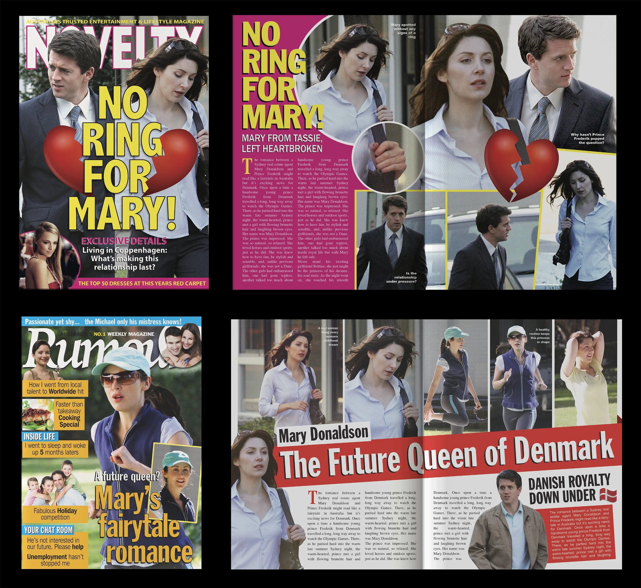 Mary Making of a Princess: Magazine spreads