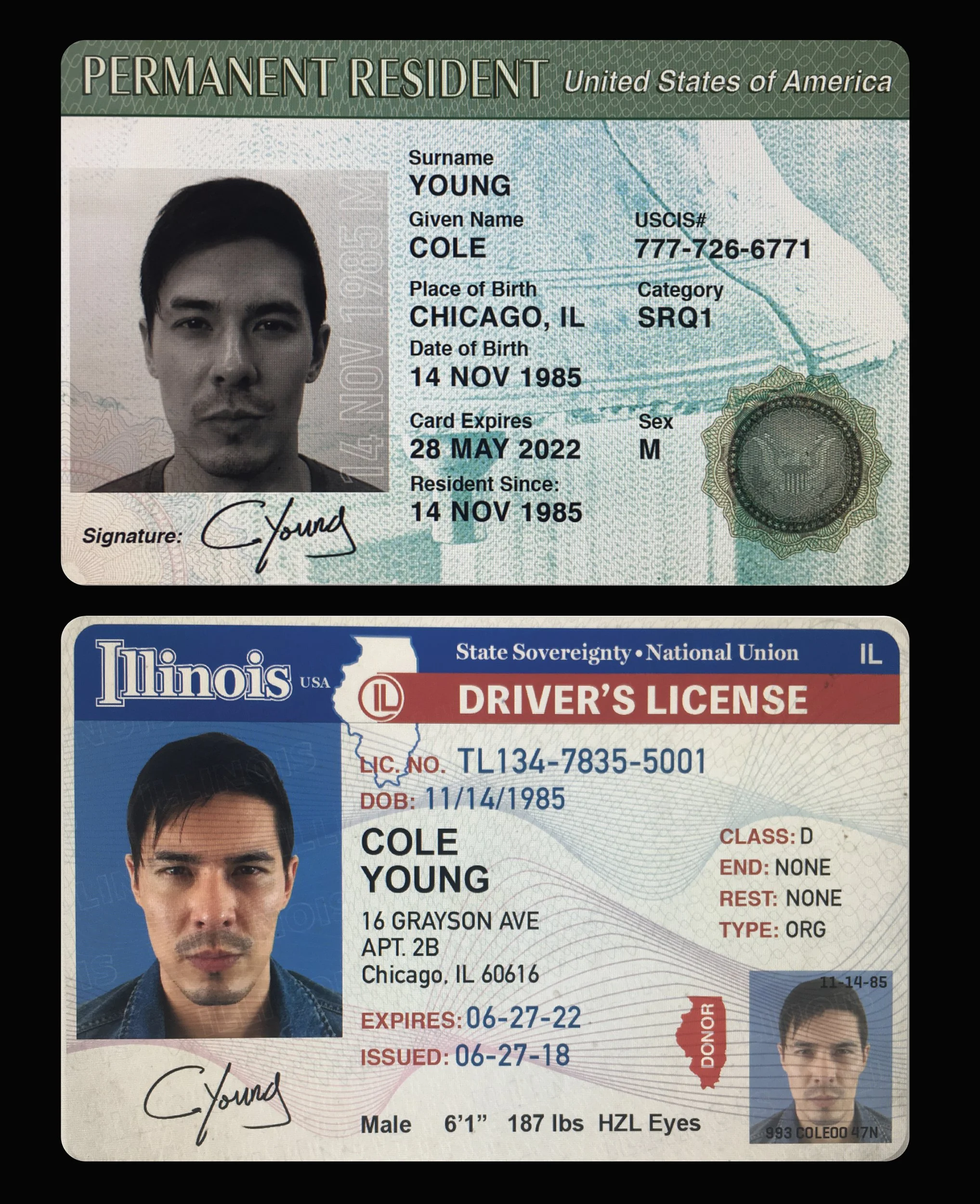 Mortal Kombat: Cole ID cards