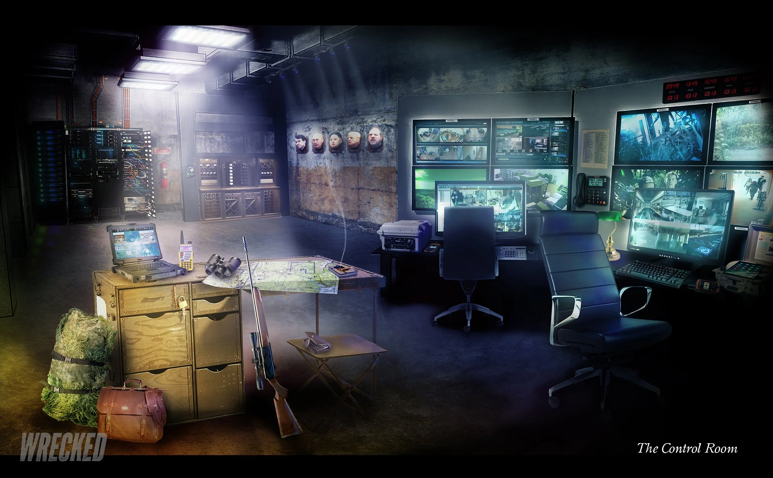 Wrecked Season 3 concept art: The control Room 2