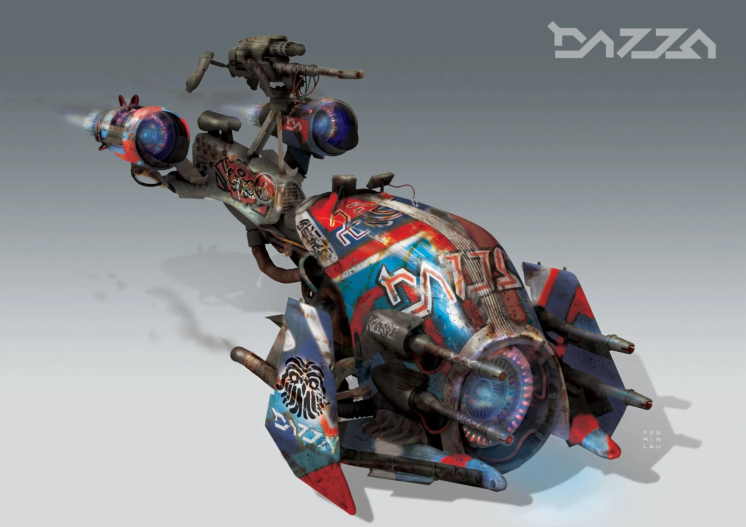 Thor Love & Thunder:  Alien Biker concept art & Graphics 'BAZZA'