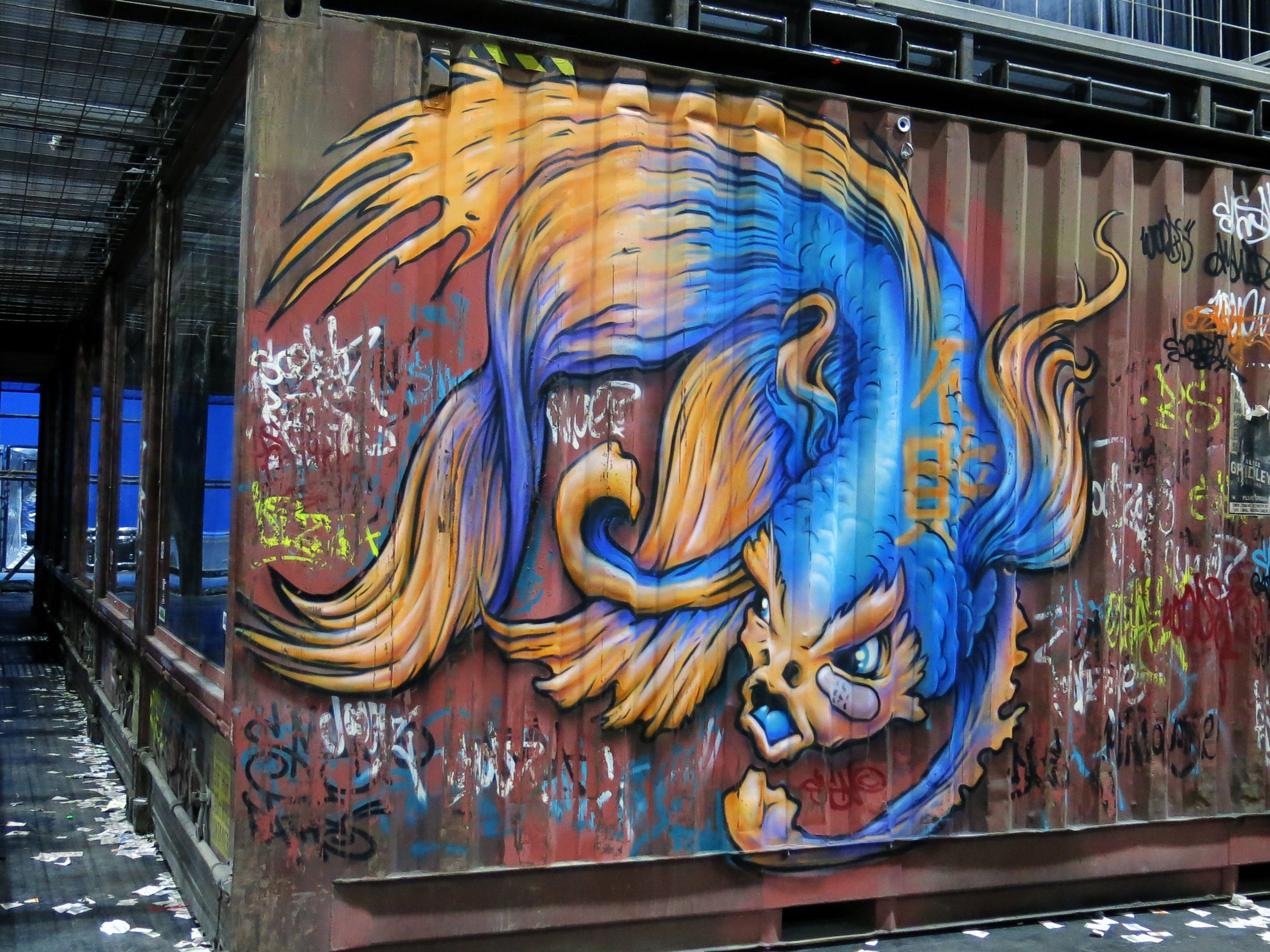 Shang Chi: Macau nightclub graffiti mural 'Fighting Fish 2'