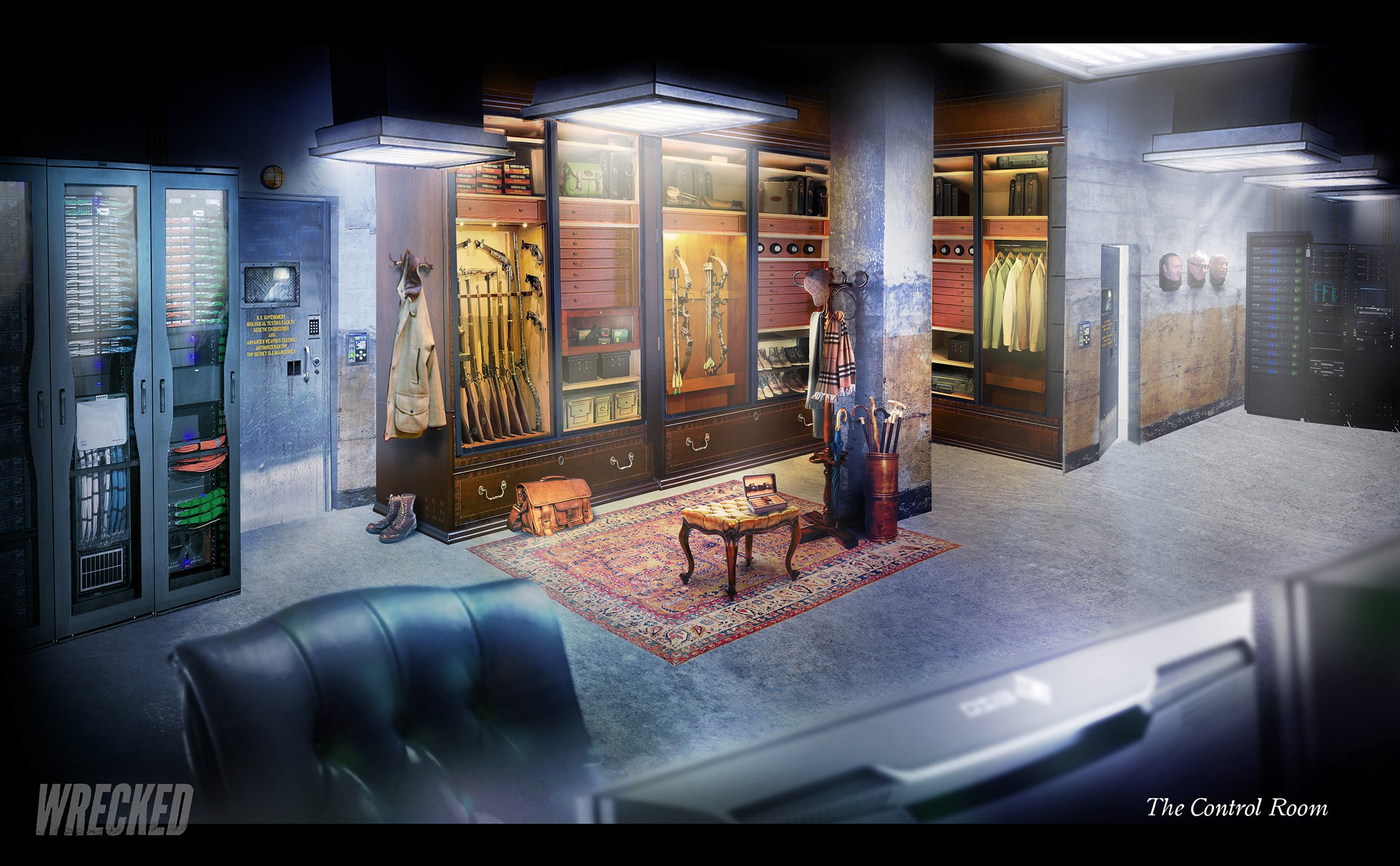 Wrecked Season 3 concept art: The control Room 1