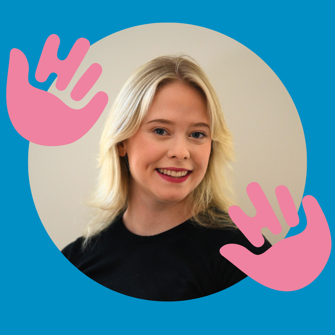 Photo of woman with shoulder length blonde hair smiling.