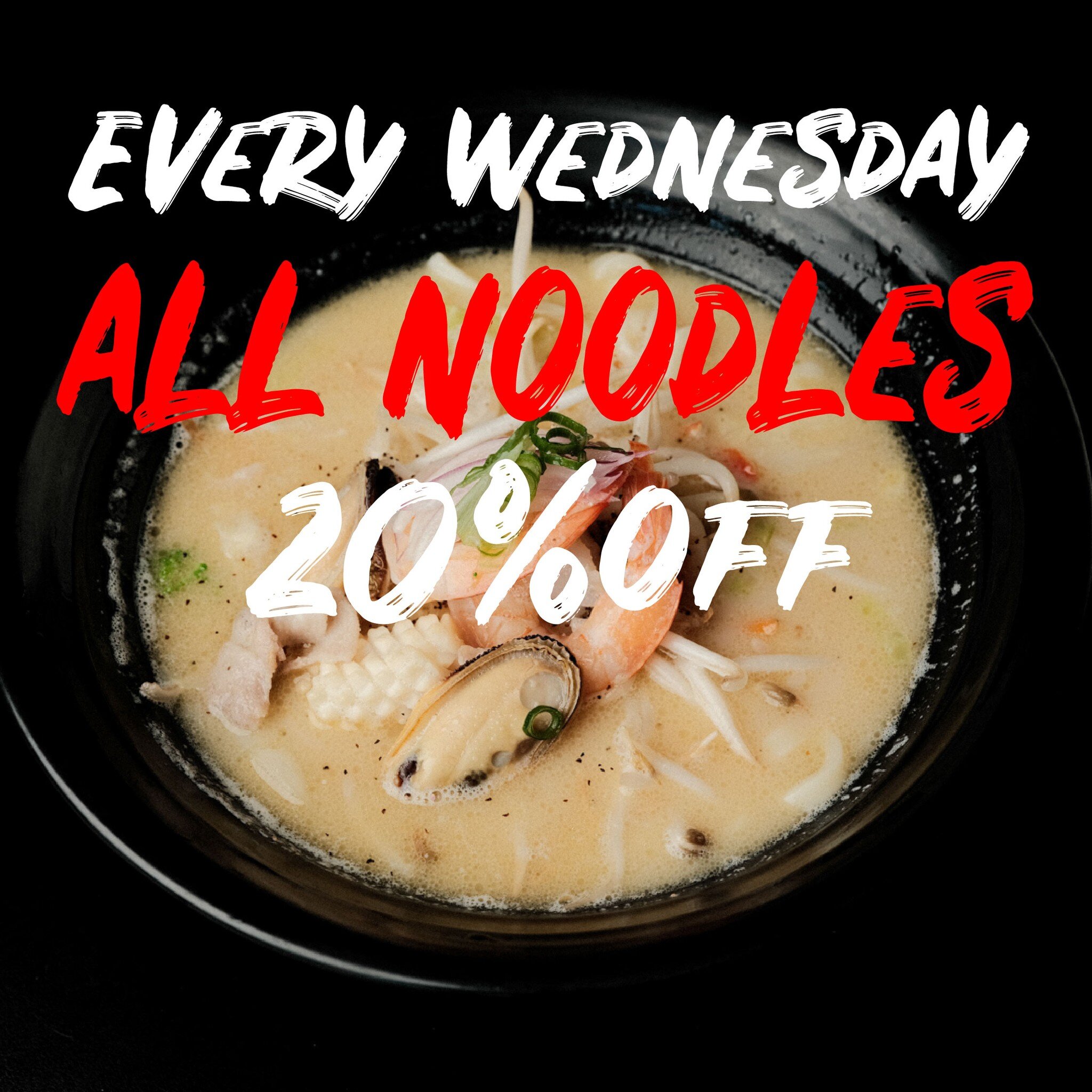 Our Noodle menu is back and better than ever! We're offering 20% off every Wednesday. Come and try it for yourself! 😎😍🥰

Sakana Japanese Dining bar

1a/730 Sandgate Rd, Clayfield QLD 4011
MON-THURS 11:30AM-14:30PM
5PM-8:45PM, FRI-SAT 5PM-9PM

Book