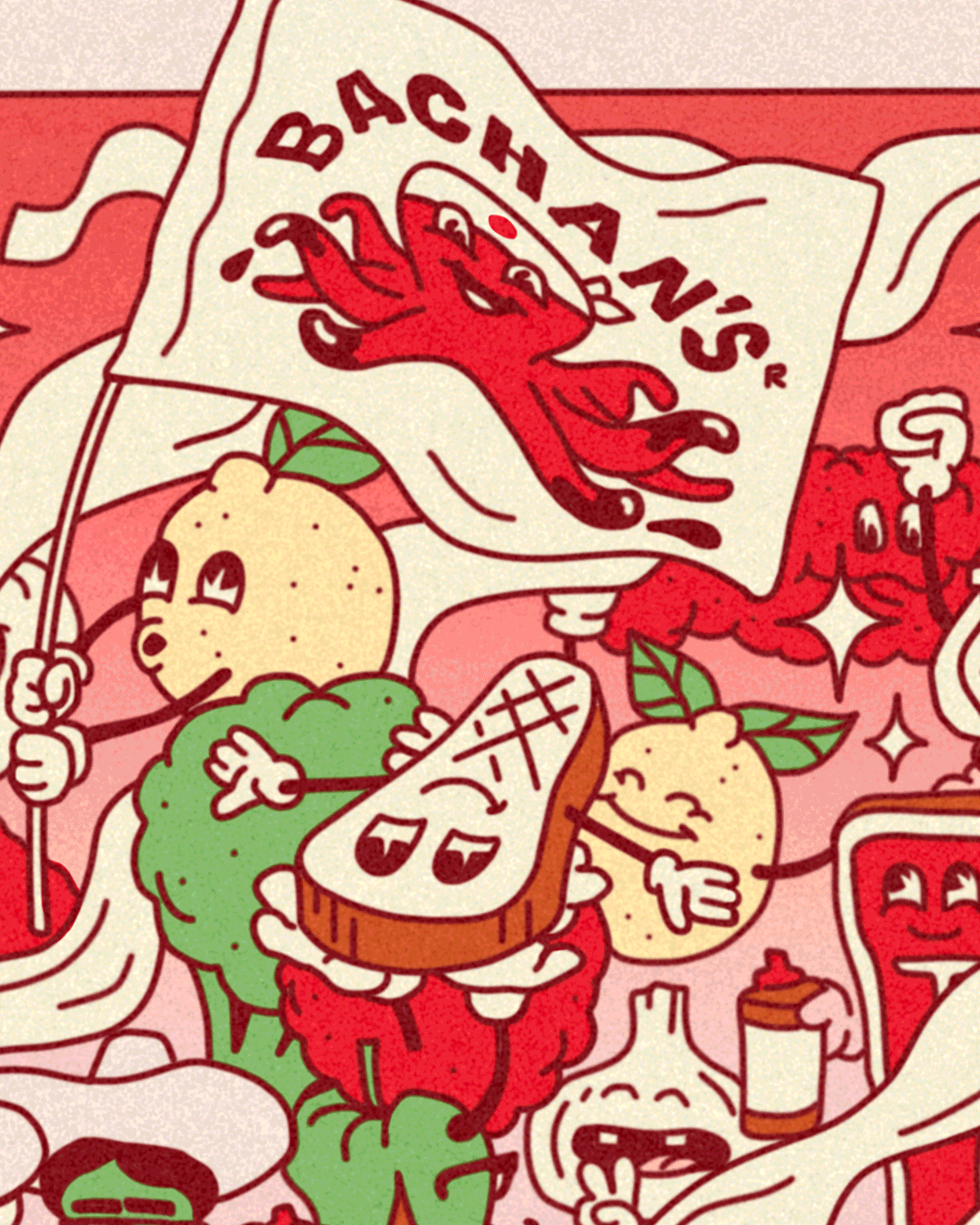 Illustration, FIFA World Cup, AKRON, Estadio Chivas, Mexico, Guadalajara, Bachan's BBQ Sauce, Japan, France, Soccer, Design, Where's Waldo.