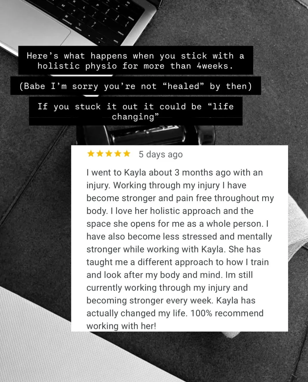 It&rsquo;s never just about the injury.
Yes, pain improves &mdash; that part is expected.
But real transformation happens when we support the whole person, not just the sore area.

This client didn&rsquo;t just get stronger physically&hellip;
They fe