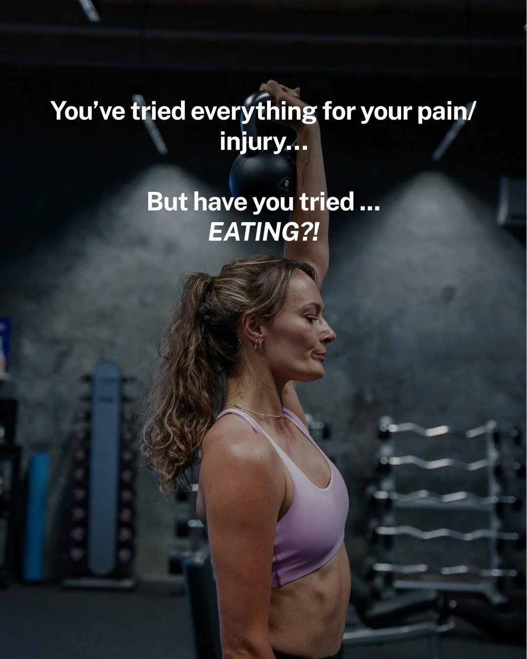 You&rsquo;re doing the rehab.
You&rsquo;re doing the workouts.

But you&rsquo;re also training on coffee and willpower.

Then wondering why your injury isn&rsquo;t improving.

When you train fasted, your body is already in a low energy state. Add exe