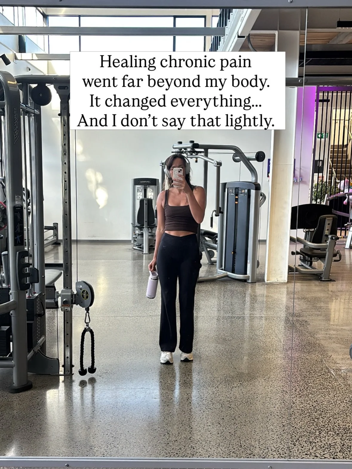 Healing chronic pain was more than healing chronic symptoms.
It something much bigger than that. 

It changed how I see myself.
How I react under stress.
How I show up in relationships.
How I work. How I lead. How I live.
I stopped tying my worth
to 