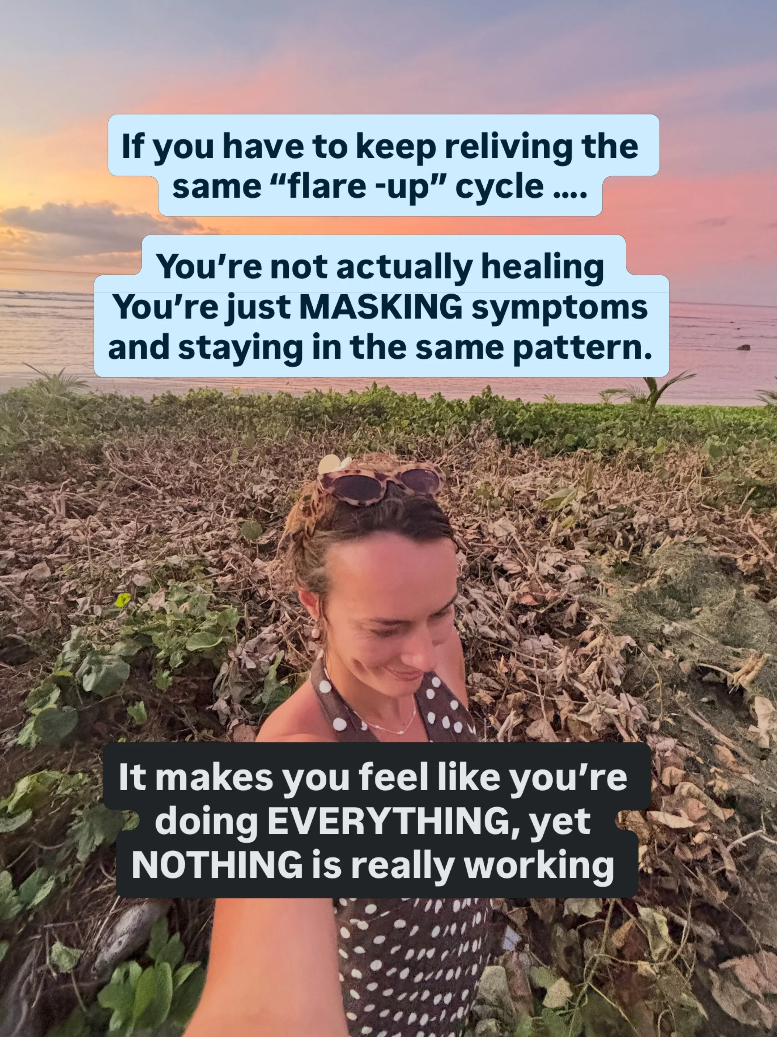 For year I kept chasing relief from symptoms instead of looking at patterns driving my pain. 

Those were some of the most difficult years of my life that I handled alone and wish I the holistic support I offer today.

Comment &ldquo;giveaway&rdquo; 