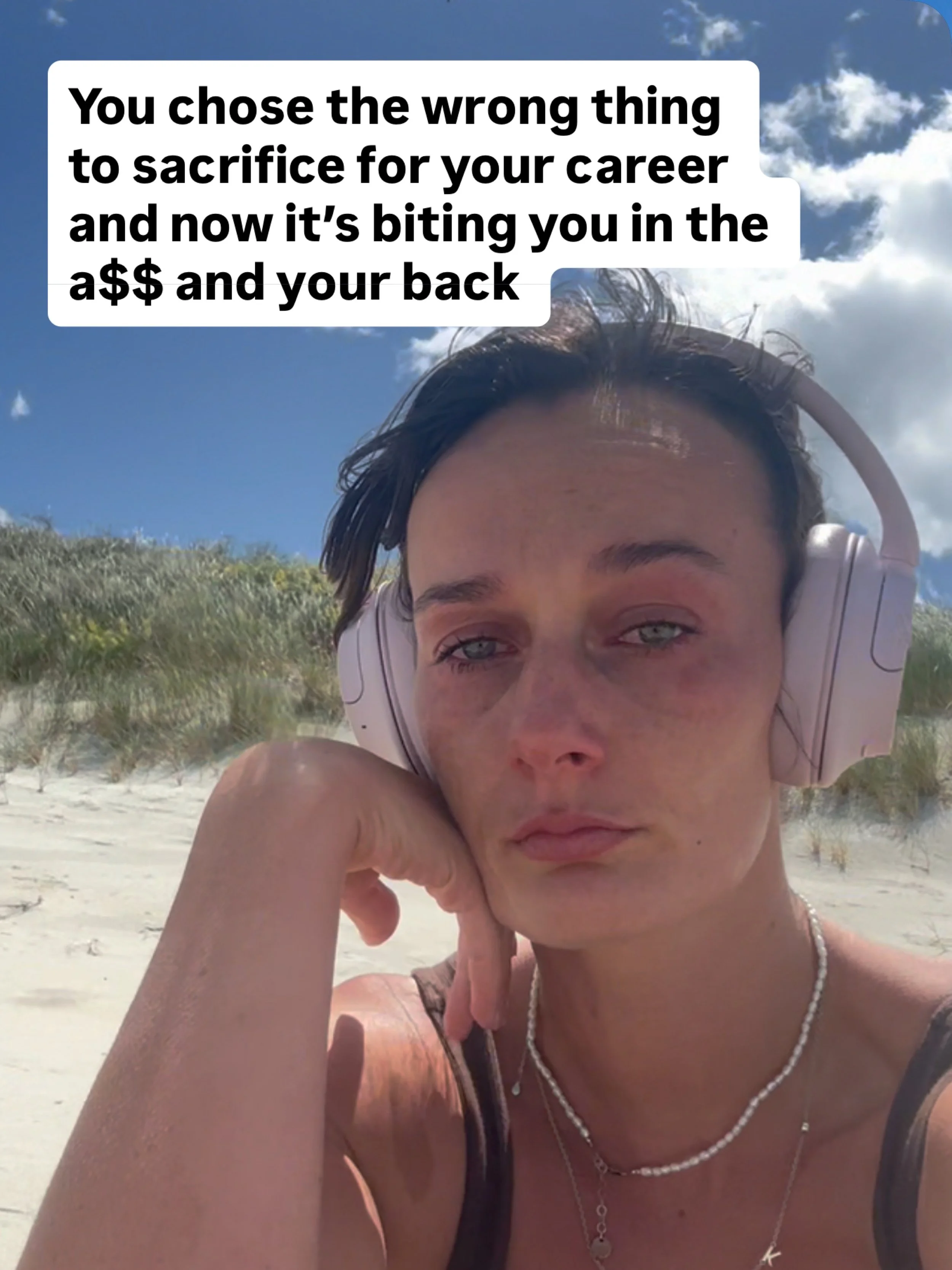 Sometimes it looks like constantly pushing through.
Living in survival mode.
Feeling disconnected from your body while trying to keep everything afloat.

Over time, the body starts speaking through tension, fatigue, pain, poor sleep, headaches, gut i