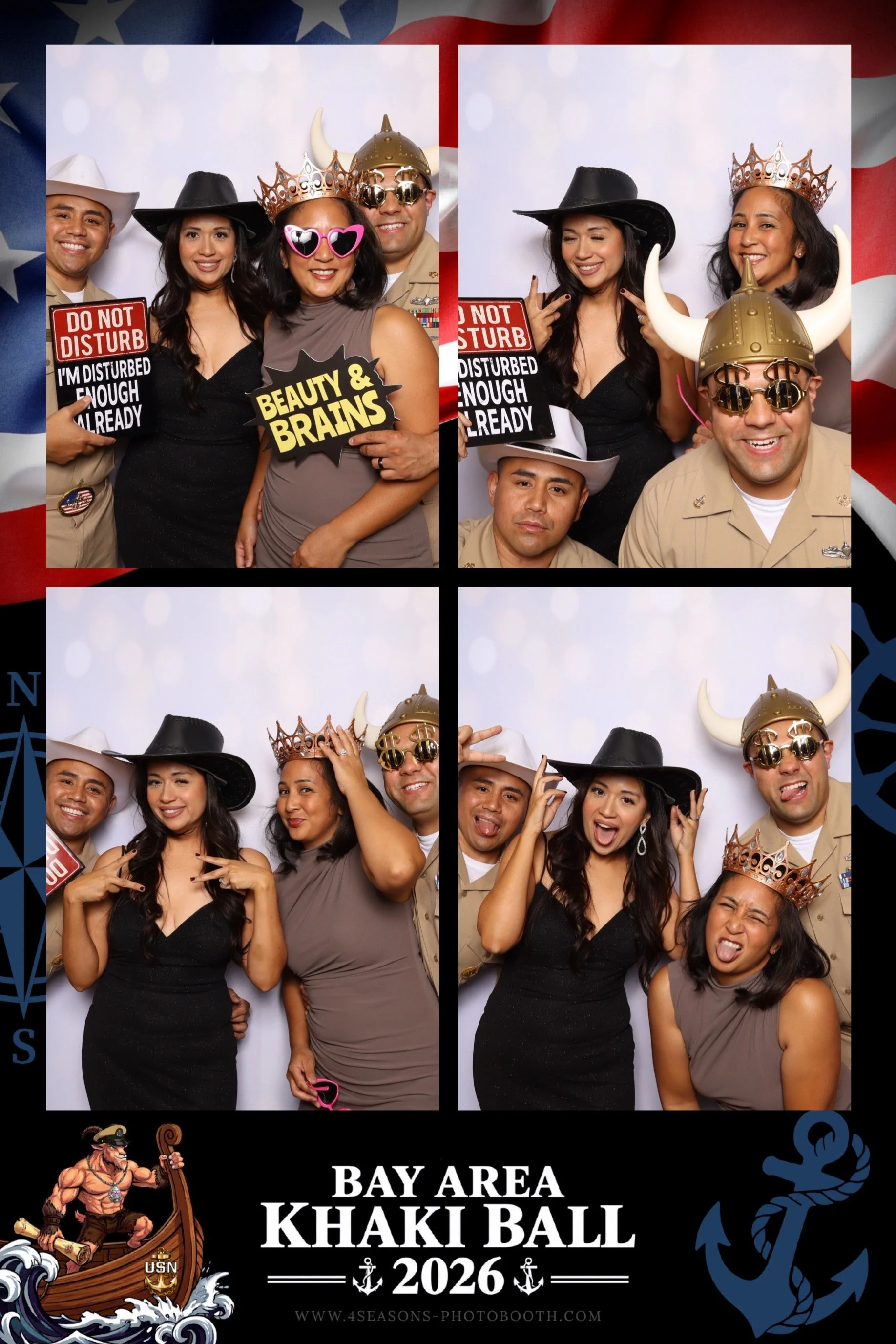 4 Seasons Photobooth covering a very special occasion for the U.S. Navy in San Leandro, Bay Area, California. The Guests thoroughly enjoyed our luxury photo booth with instant prints at this fancy venue. 