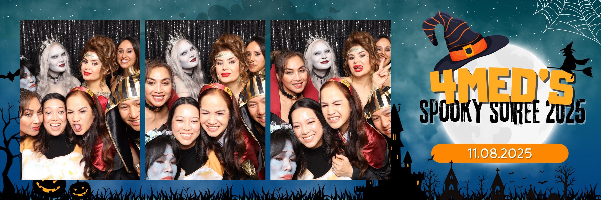 4 Seasons Photobooth covering a late Halloween/early Holiday event for a local hospital in San Jose, Bay Area, California. The Guests thoroughly enjoyed our luxury photo booth with instant prints at this fancy hotel venue. 