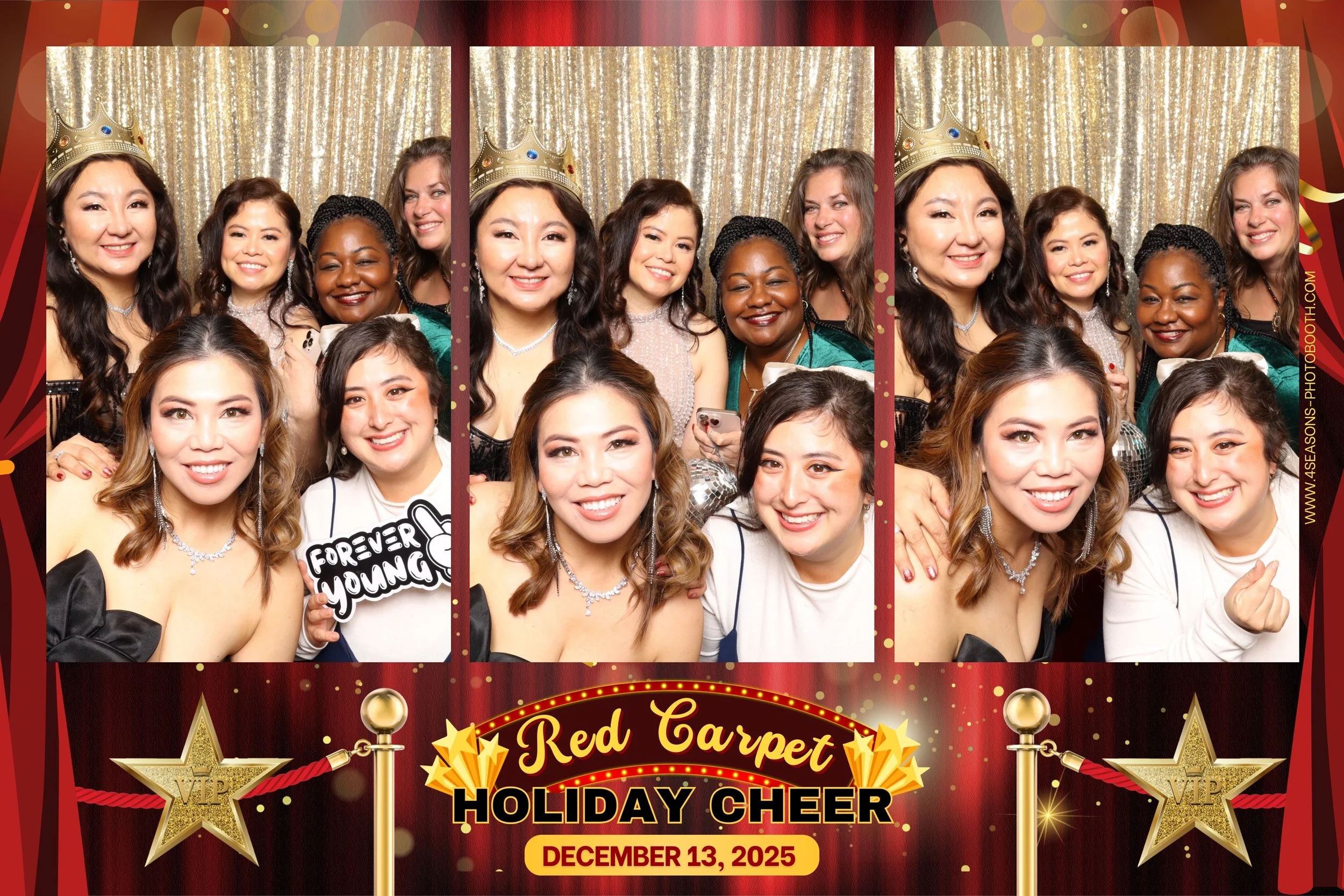 4 Seasons Photobooth covering a corporate function - holiday company party in the Bay Area, Fairfield, California where every guest had nonstop fun at our photo booth. Red Carpet VIP Event