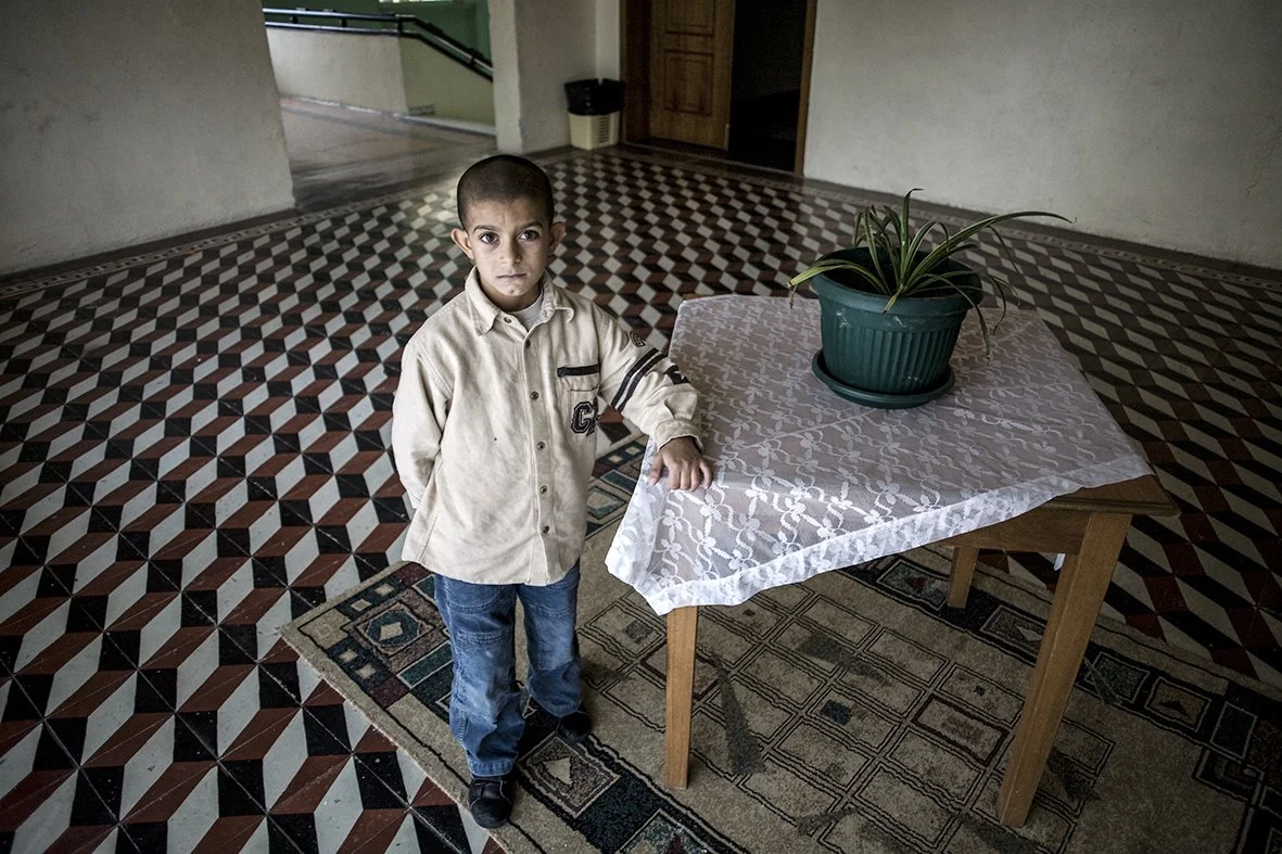 Marcel at the state children children's home, Tirana, 2009.