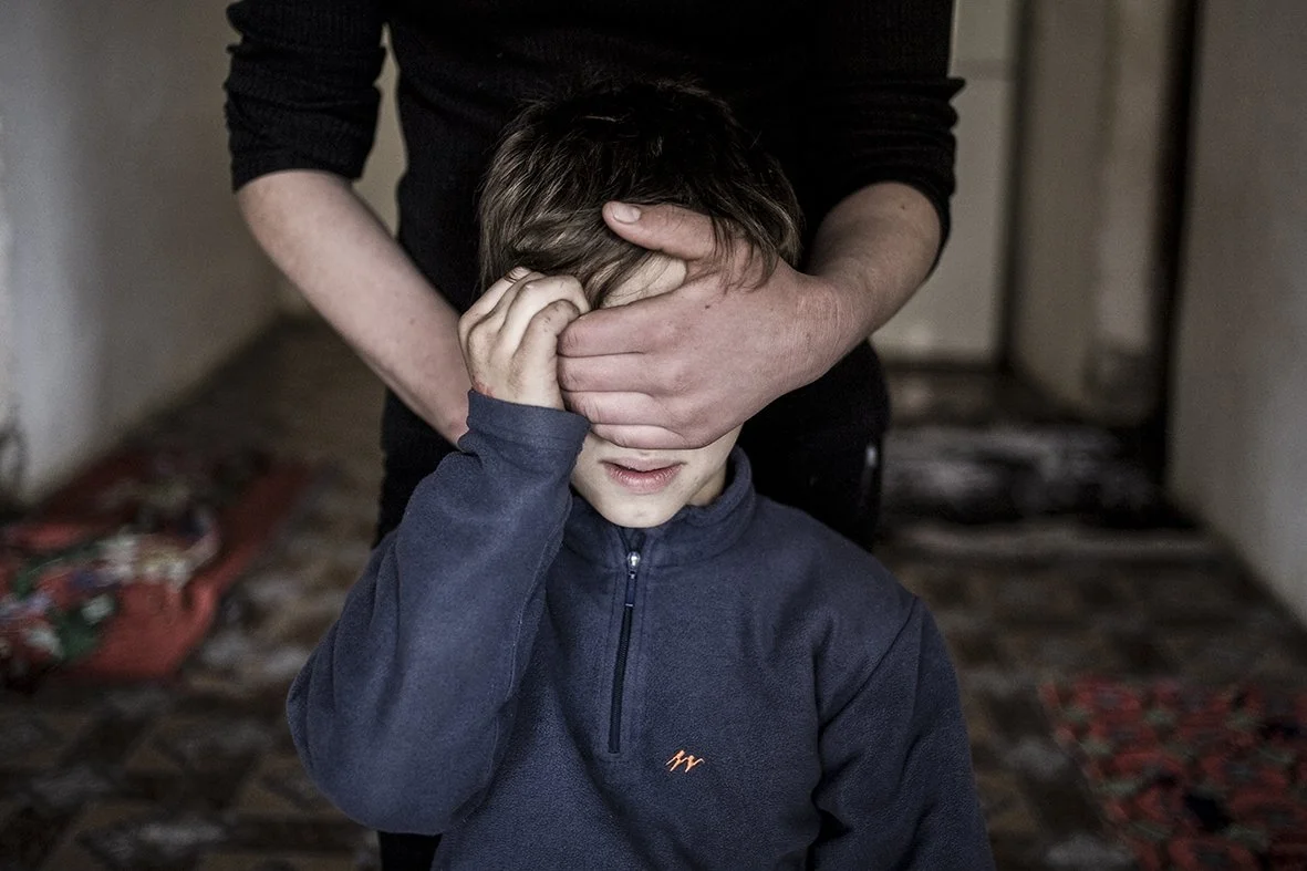 Children threatened by a vendetta, village of Rethink, near Shkodra, 2010.