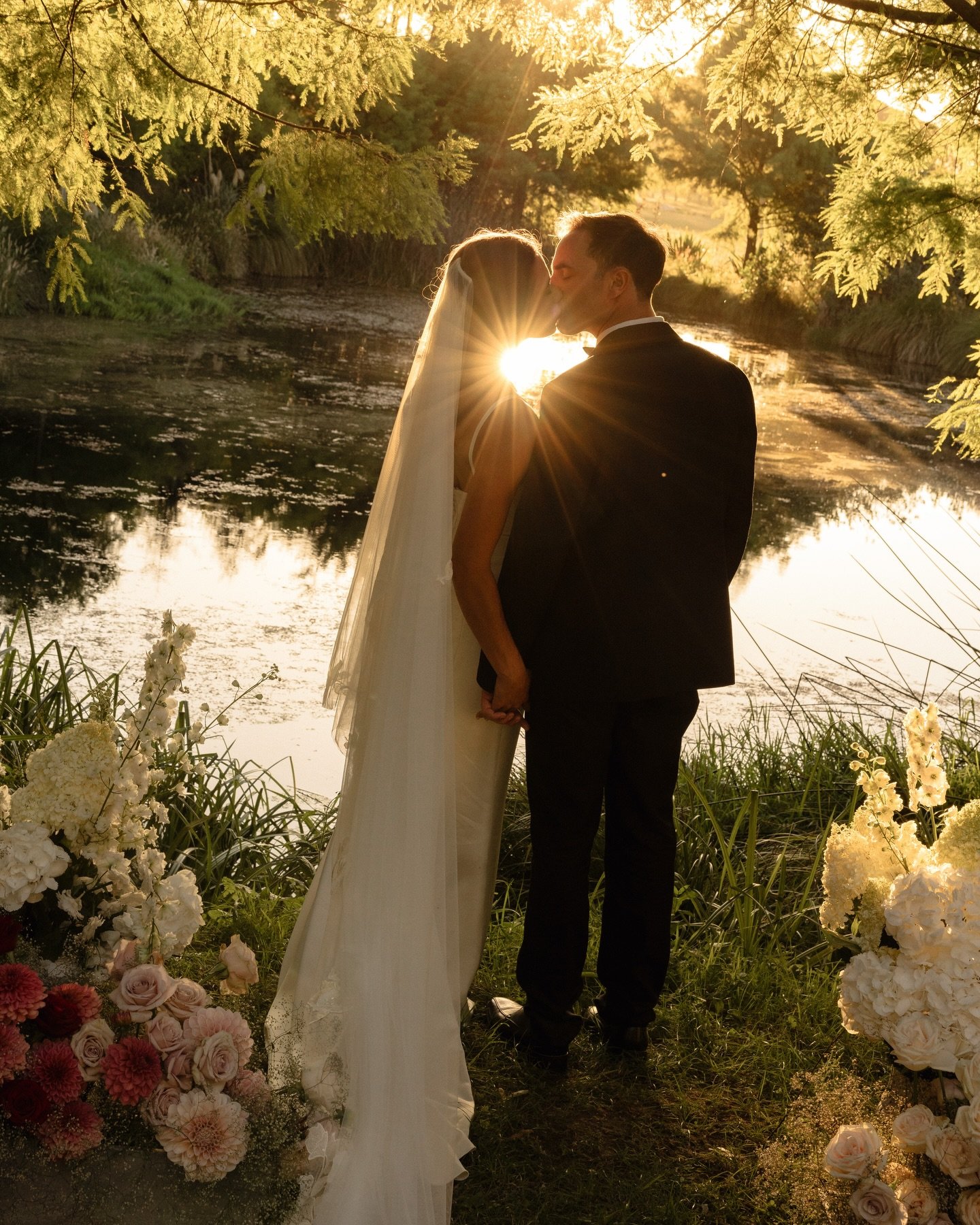 Celebrating Anna &amp; Dion amongst Anna&rsquo;s own flower garden 🌸💫