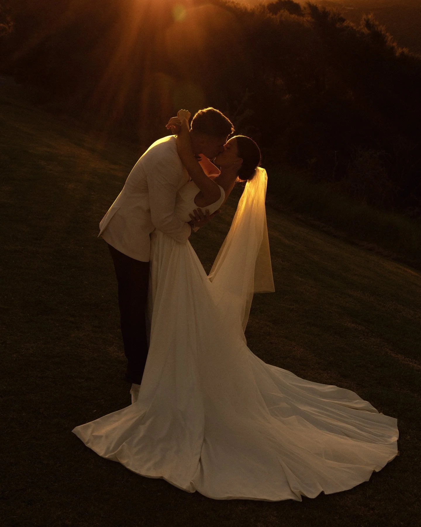 Celebrating Brittany &amp; Jake on a perfect Waiheke Island day. 💛