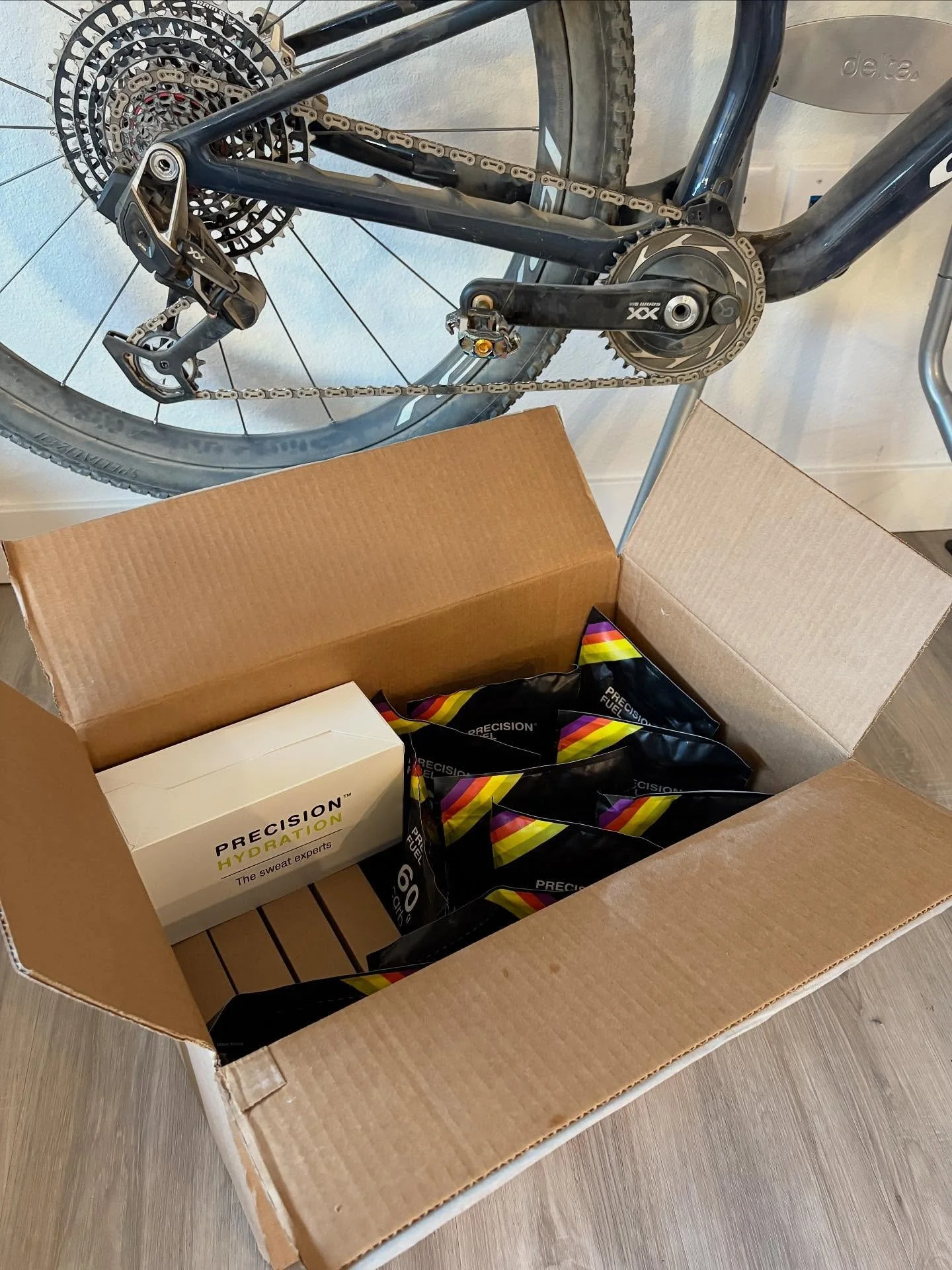 You know training's about to get real when a box like this shows up! ⛽️ 

Stoked to have @precisionfandh fueling the way heading into base training. Even though intensity is lower this time of year, it's still part of the daily practice to fuel the w