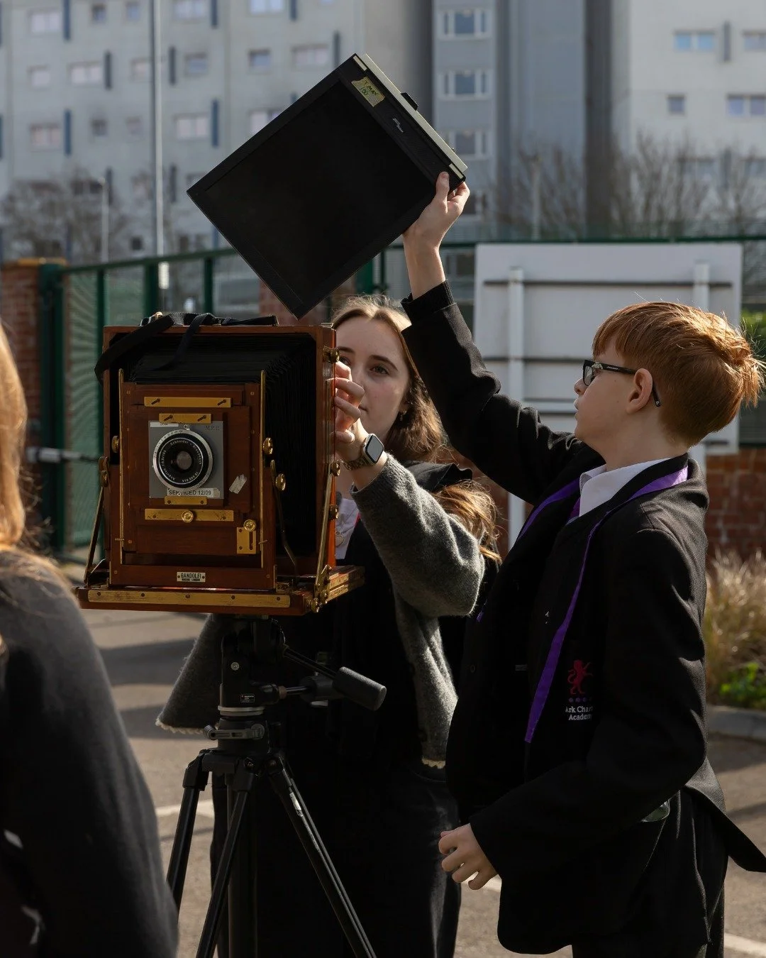 Out of the darkroom and into the community

Over the past few months,  we've been delivering a programme of analogue photography workshops with a group of Year 10 students from @arkcharteracademy

The students have been exploring portraiture and iden