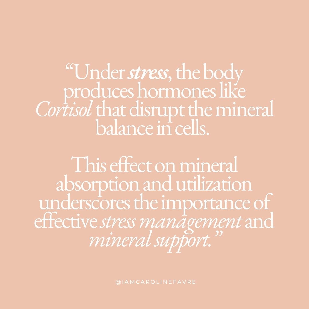 When the human body is under stress, it reacts by producing certain hormones, such as Cortisol. These hormones have a significant impact on the delicate balance of minerals within our cells. This disruption can impair the absorption and utilization o