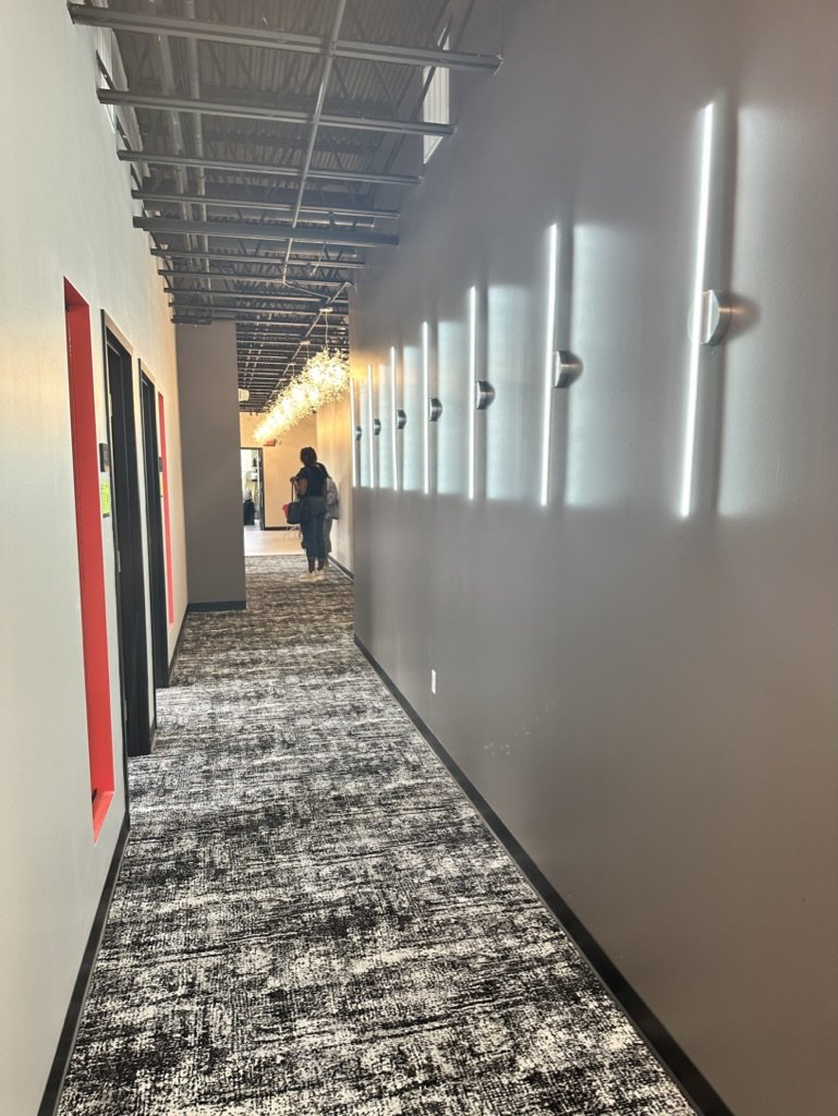 Long view looking down the North hallway.