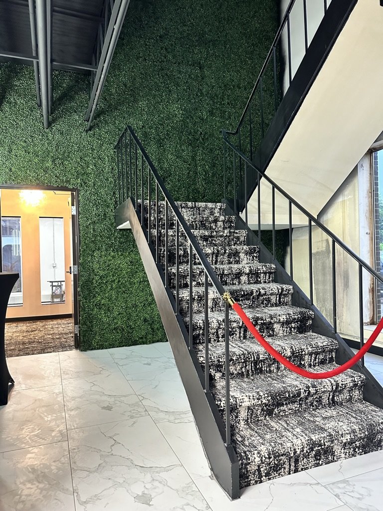Staircase going up to the second floor (Phase II).
