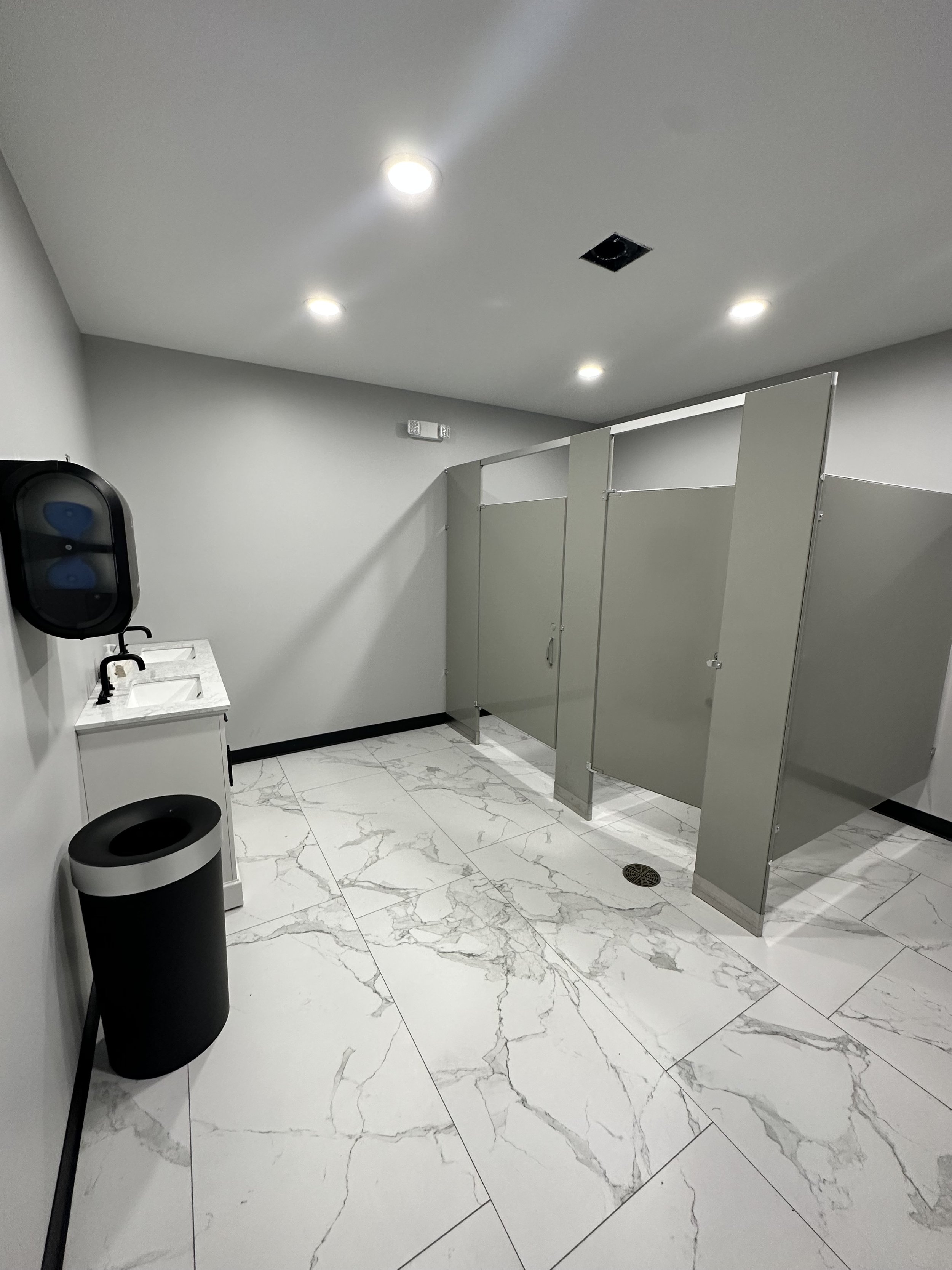 All new ADA-compliant restrooms.