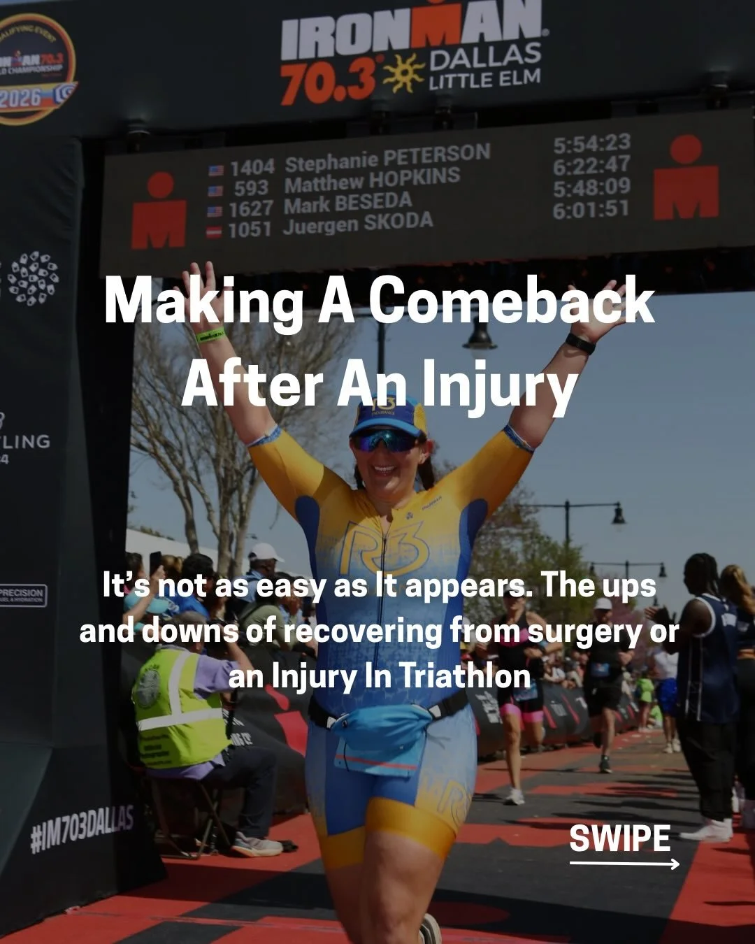 Everyone loves a good comeback story, but actually having to push and go through it is a completely different one. No one comeback is the same - across different people, injuries, medical setbacks or forced time away from endurance sports. Even the s