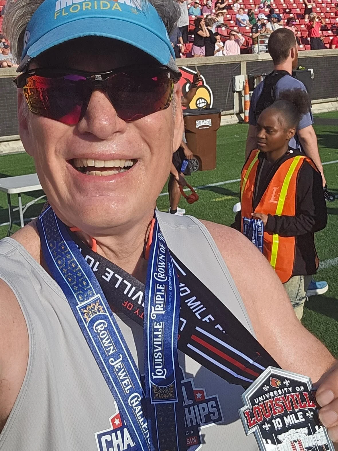 #medalmonday Congrats to @john_z_zeydel on a successful 10mi run in the triple crown series, 5 months after a total knee replacement. We have taken training very conservatively and respected his recovery and guidance from his physical therapist and m