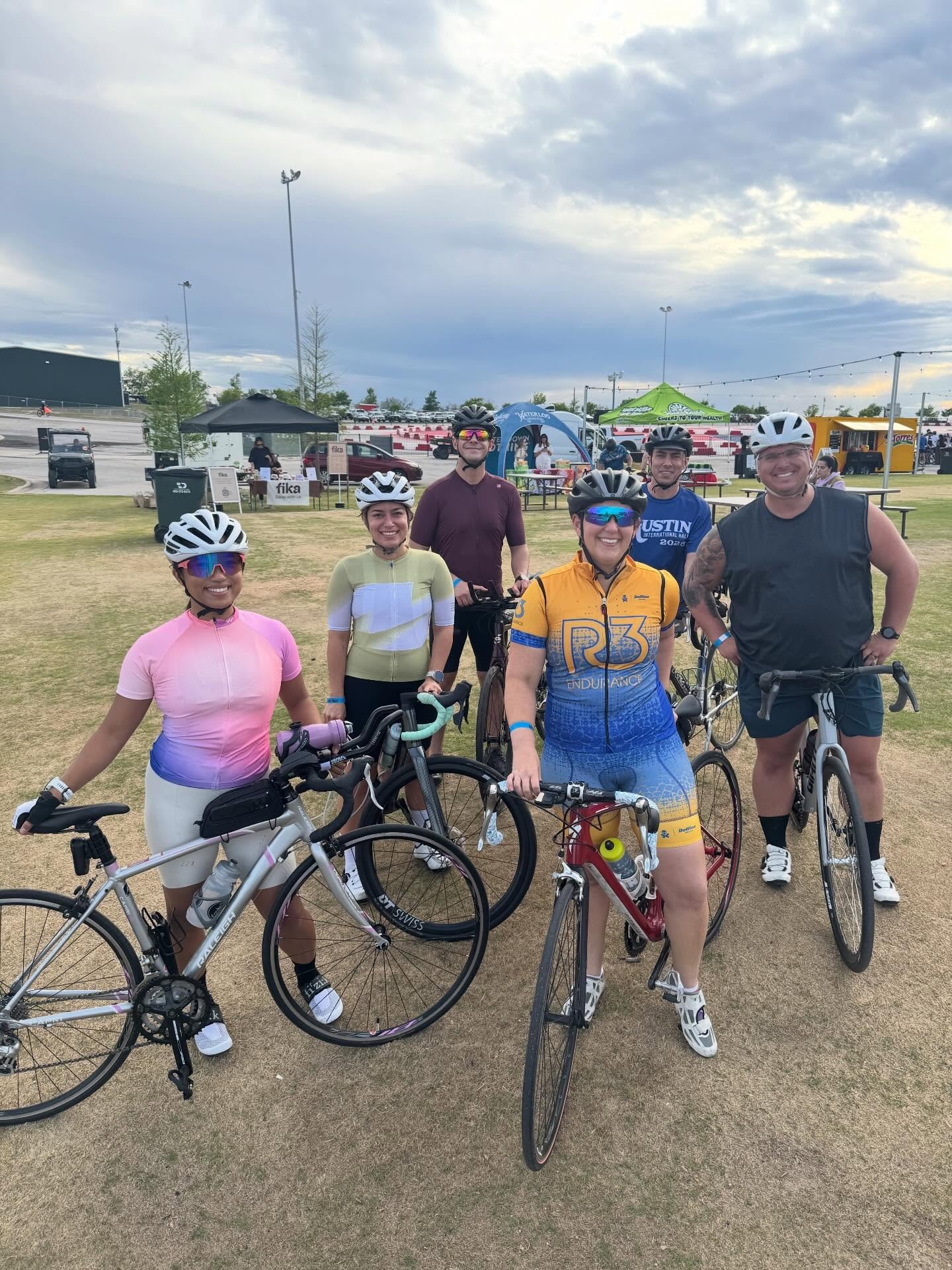 A beautiful night at COTA bike night last night with some of my athletes. The best part about it, I got to help a few of them improve bike handling skills while we road around the F1 track and up the turn! I always enjoy the view from the top- you ca