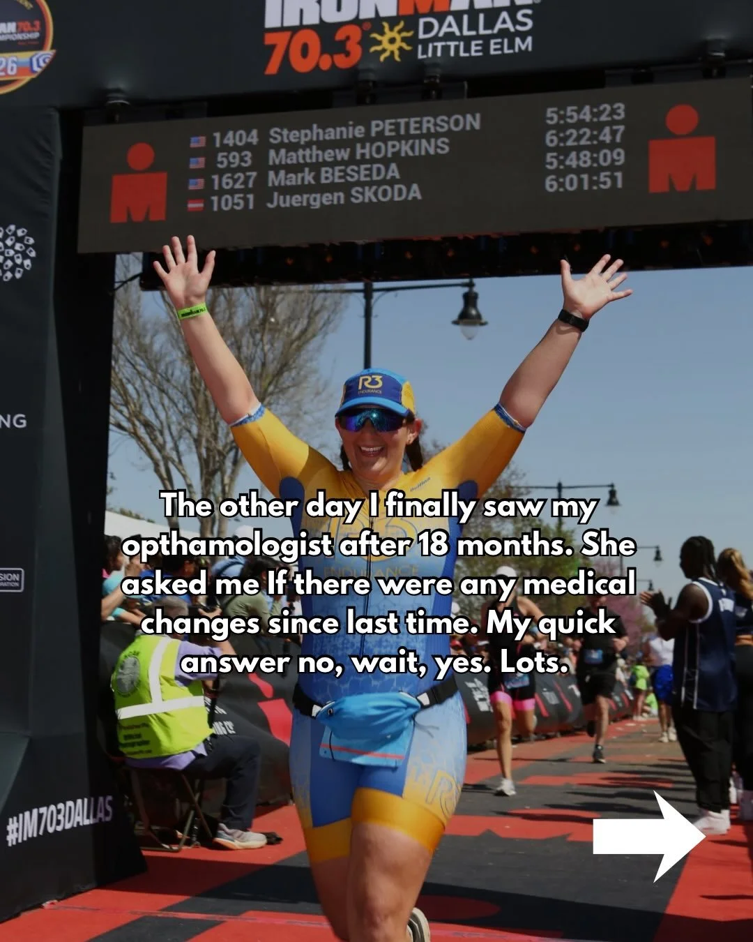 A finish line tells a different story for everyone. Why do I keep training and racing? Short answer: I love it. Triathlon has been a huge part of my life. I&rsquo;ve been the hyper focused competitive short and mid distance triathlete, the elite raci