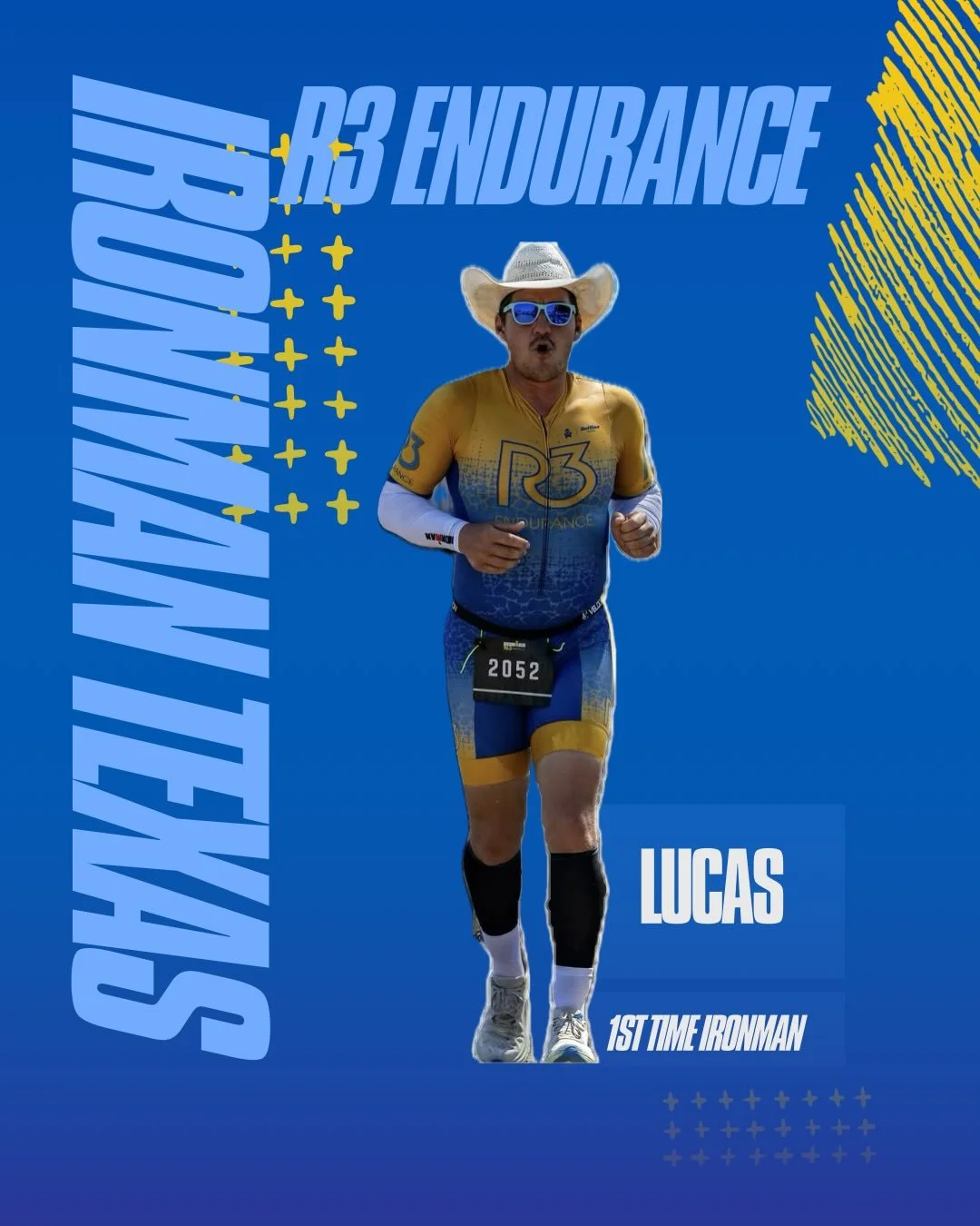 Ironman Texas is here! R3 Endurance athletes Payton, Ozzie, and Lucas have been training consistently and are well prepared for whatever comes their way Saturday. 

Payton is coming back this year trying for a PR and looking strong 💪🏼 Ozzie and Luc