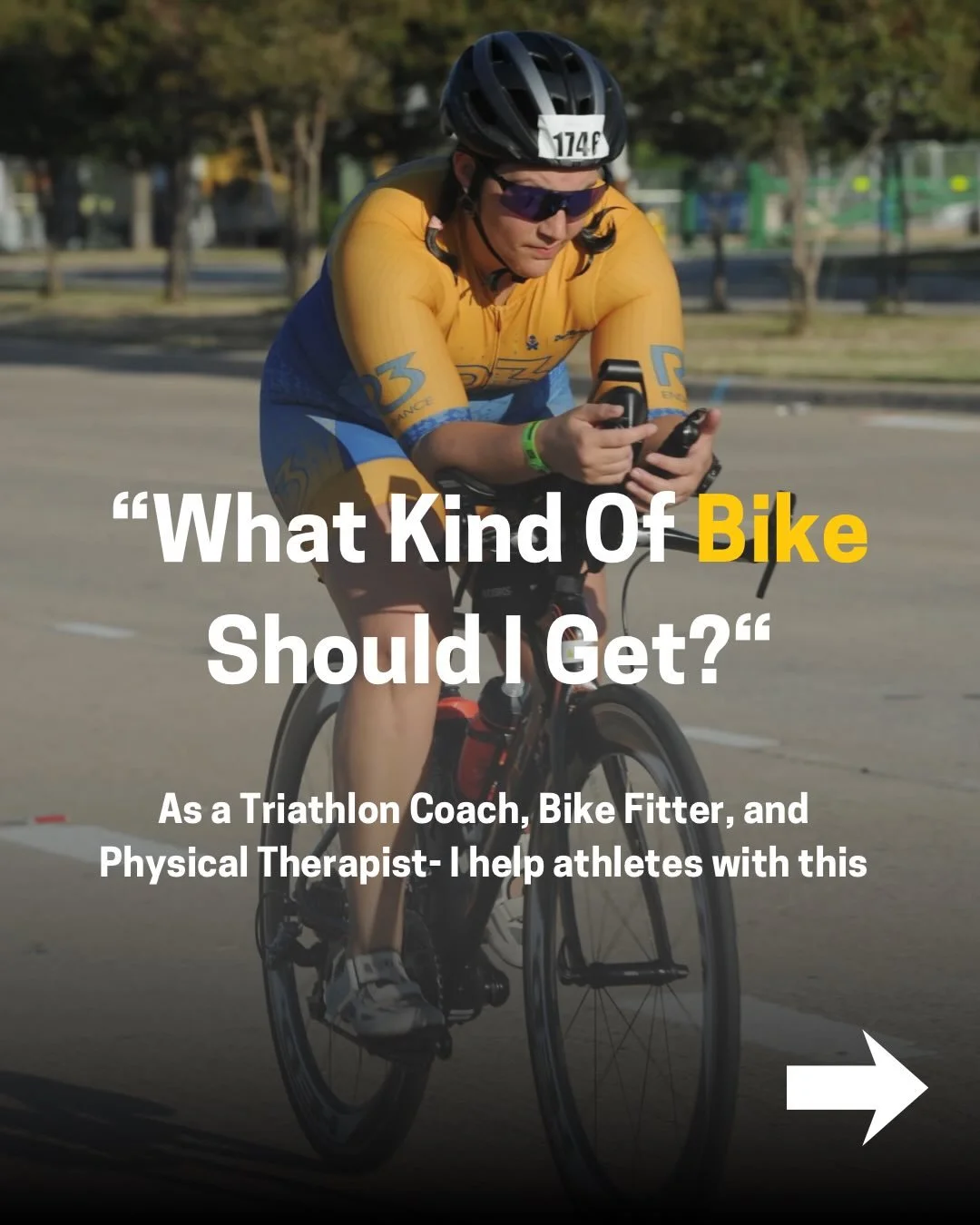 What bike should you get as a new triathlete? 

This is one of the biggest questions I help my 1:1 athletes navigate and it matters more than you think. 

I have worked in bike shops since 2005 in both sales and mechanical roles and now as a bike fit