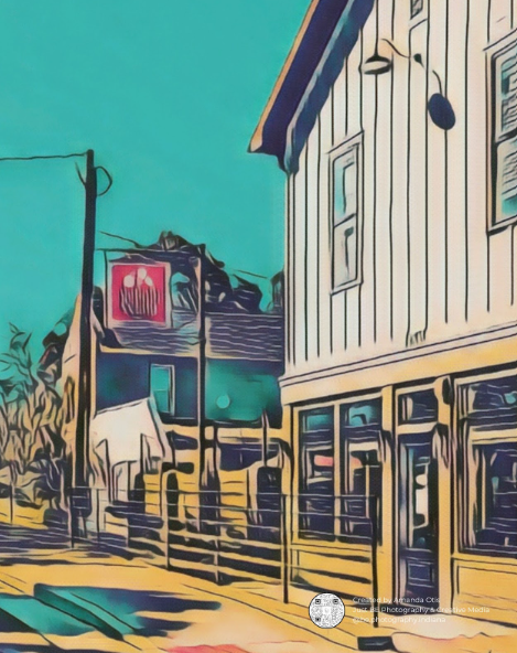 Pop Stand (on black canvas)