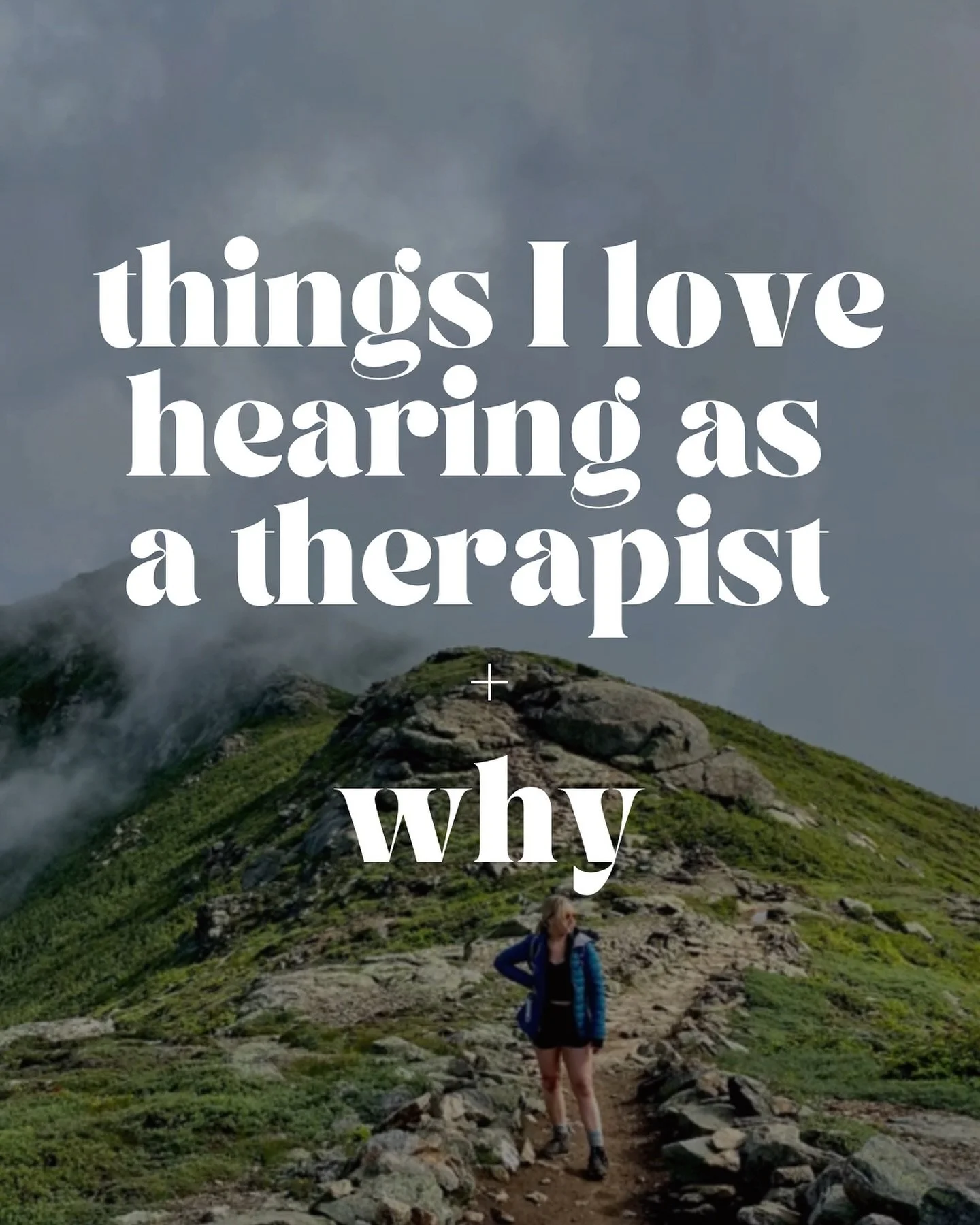 I had an encounter at the nail salon the other day that reminded me why I truly love this work👏🏼

I was talking with another customer in the waiting area and she asked me what I did for a living. After I shared I was a therapist, she said &ldquo;WO