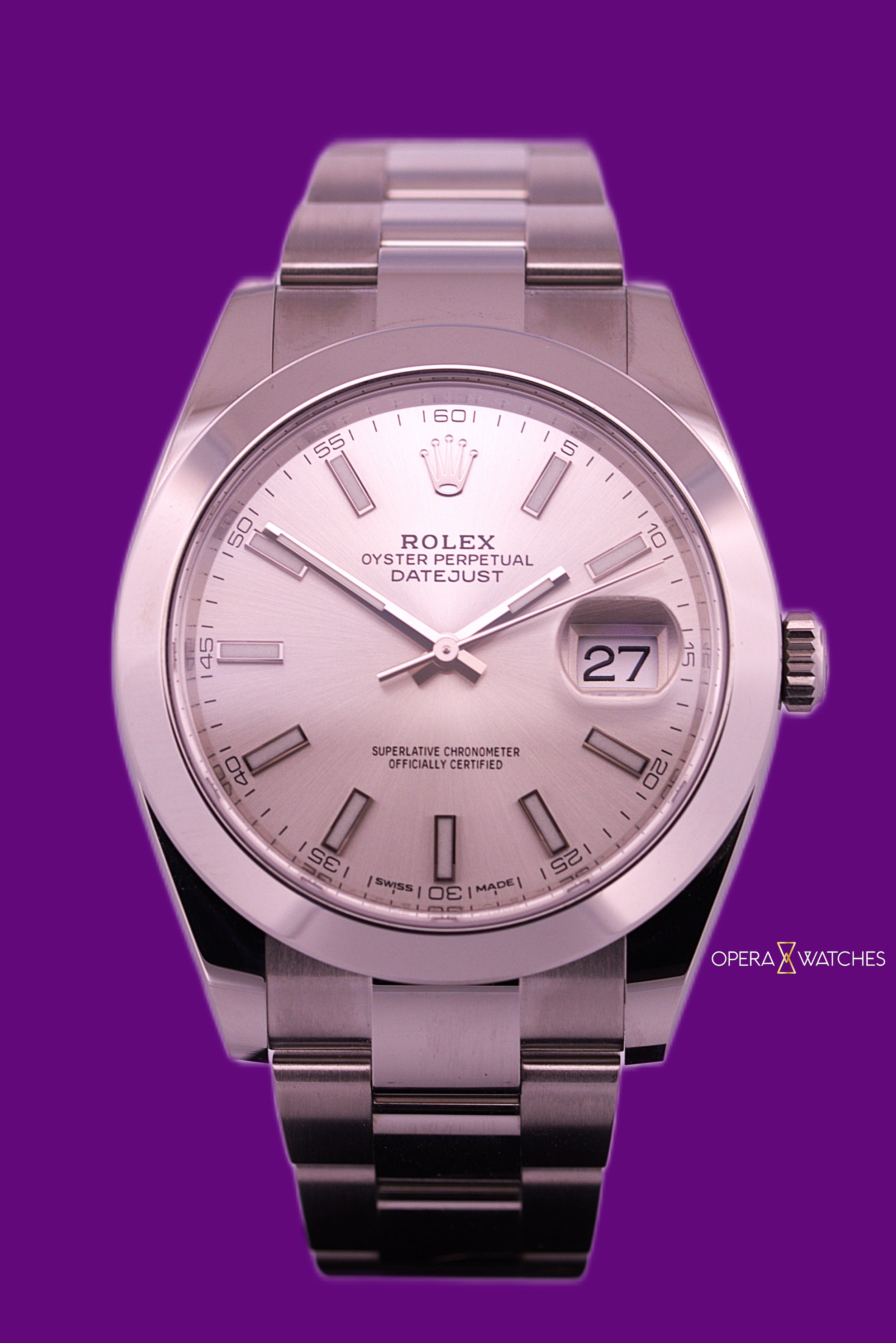 Rolex Datejust 41 Silver Dial