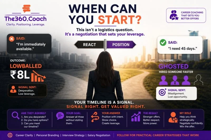 When can you start ?