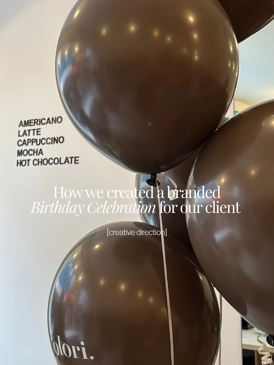 We loved creating this special business birthday experience for our friends at @oloriboutique 🤎
