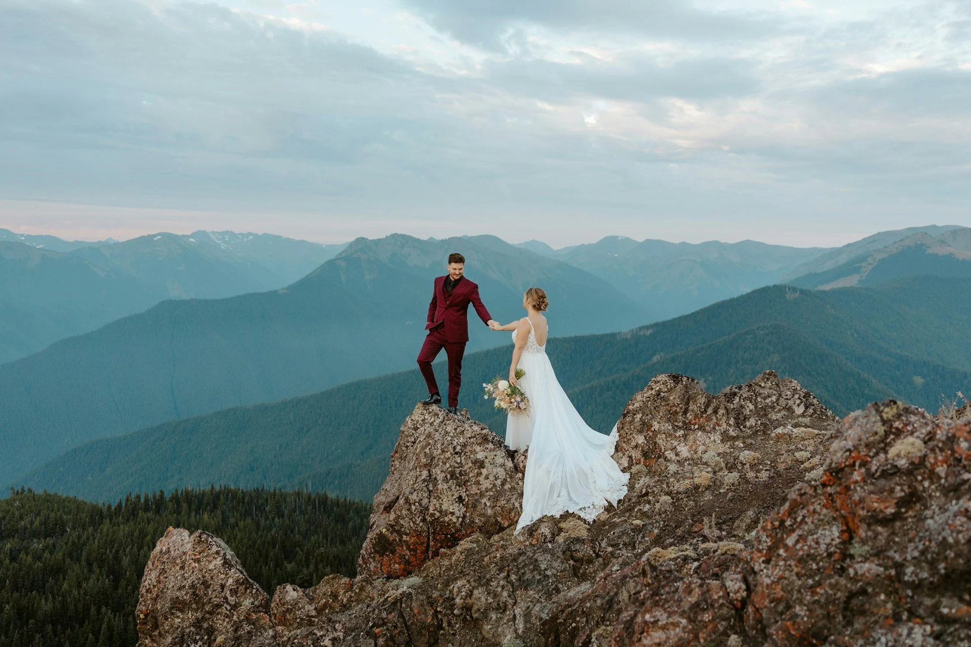 How Artistic Editing Creates the Feel of Mountain Weddings