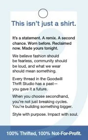 Thrift Studio Fresh Press Manifesto Hang Tag