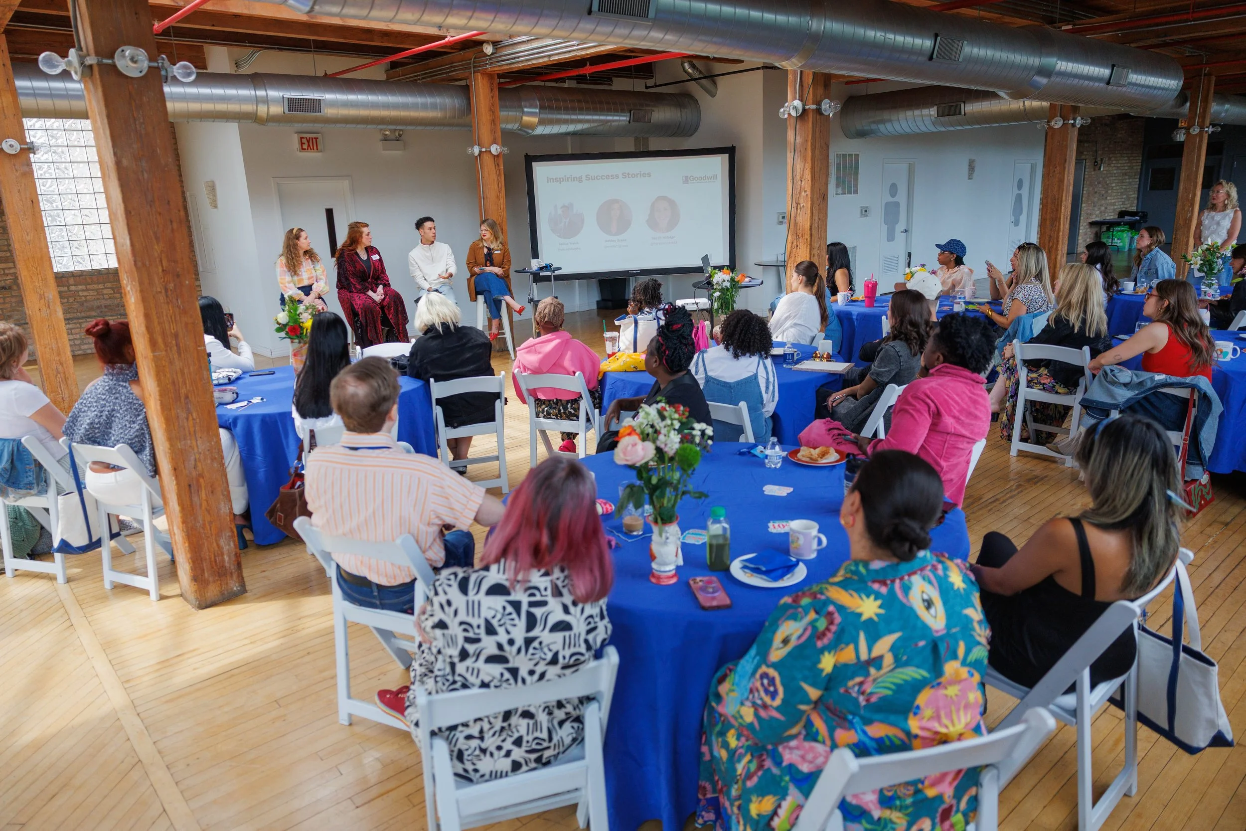 A panel with our influencers at the Thrift Studio Creator Summit