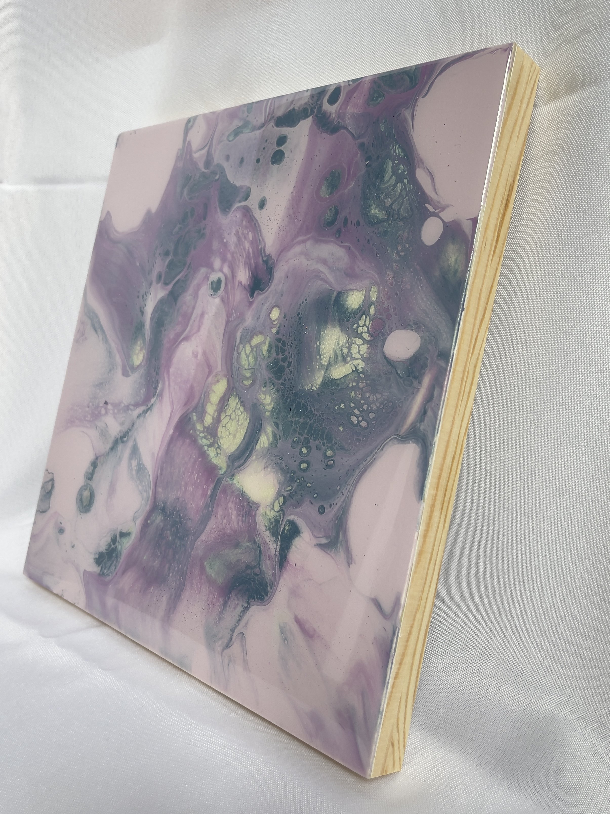 "Tranquil Whispers artwork, far right view showing depth and color details"