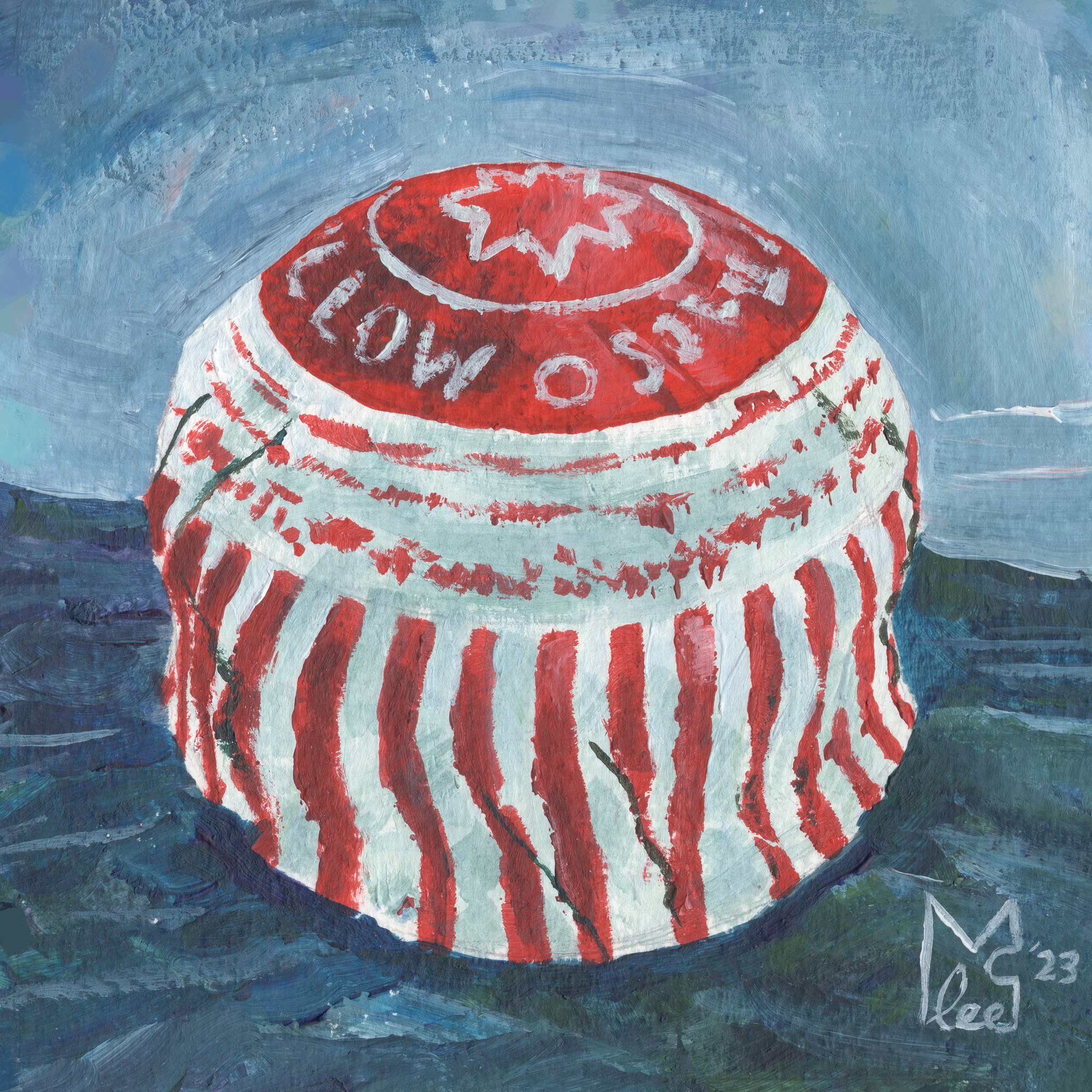 Teacake 5x5" Acrylic Original