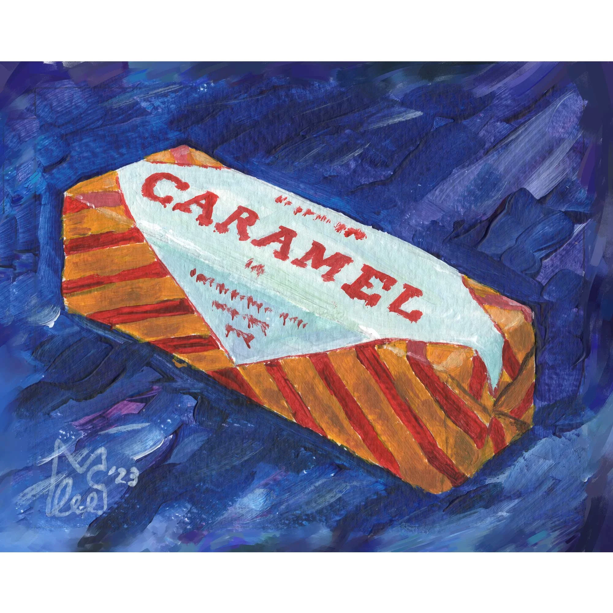 Caramel Wafer 5x4" Acrylic Original